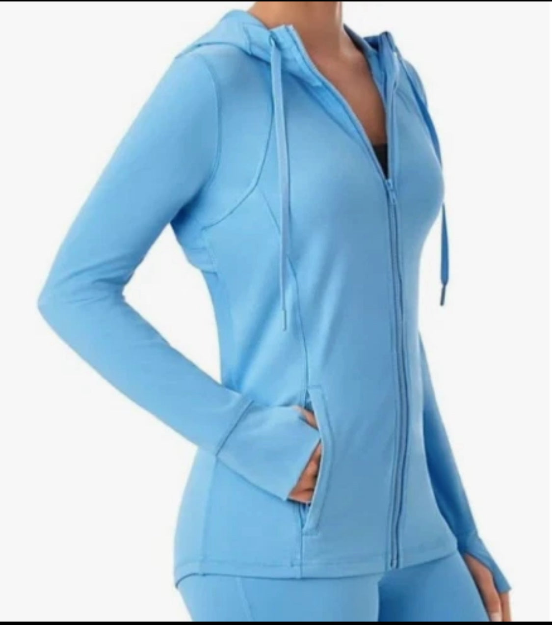 new Members Mark Ladies Everyday Moisture Wicking Full Zip Hooded Performance Jacket XL