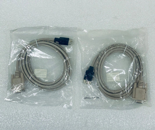 lot Of 2 New HP Mini DB9 RS232 Male To DB9 Serial Male 6Ft. Cable, 35-00000192