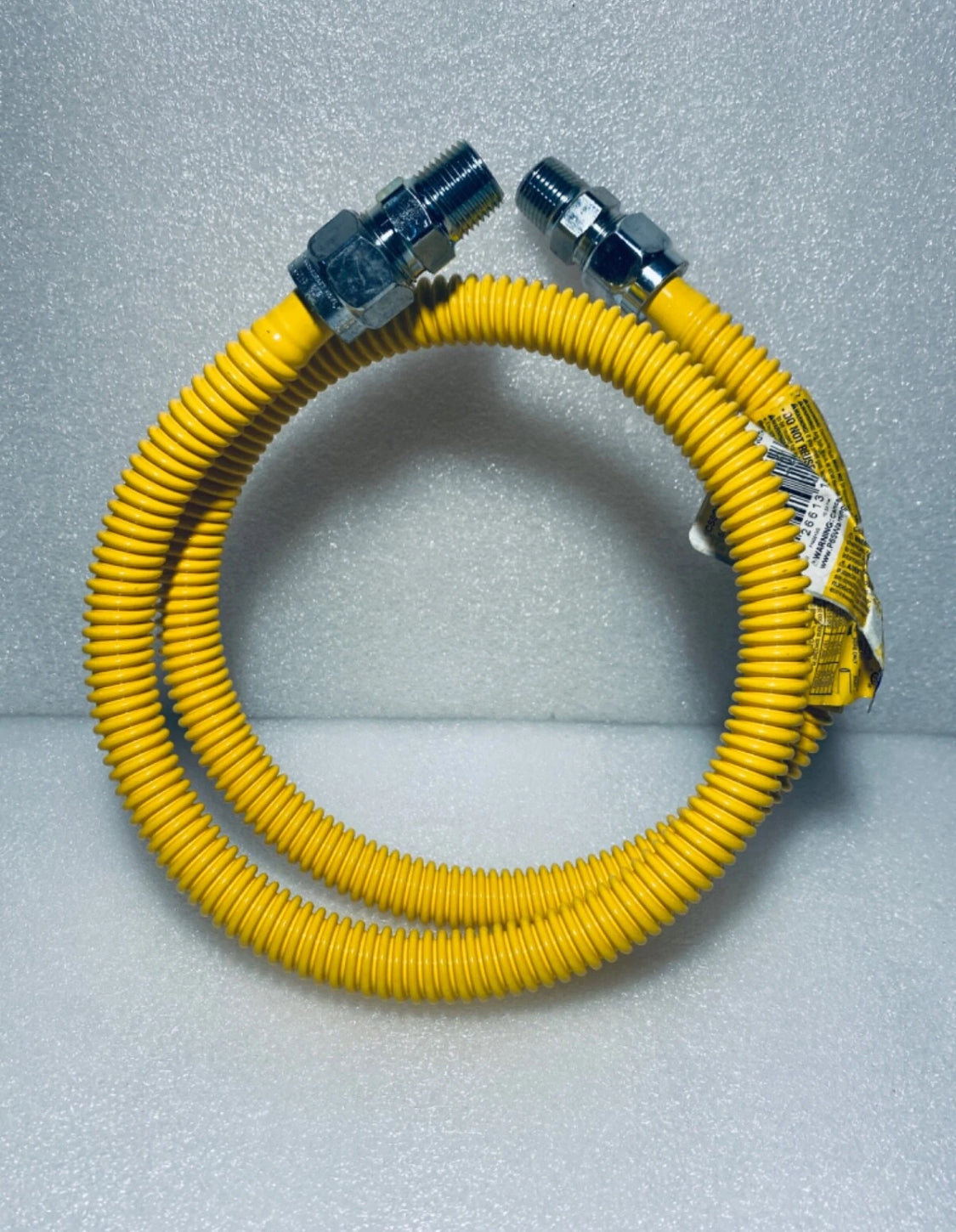 lot Of 2 New Smart Choice 4' x 5/8" CTD Gas Connector 1/2M x 1/2M, 5304520140
