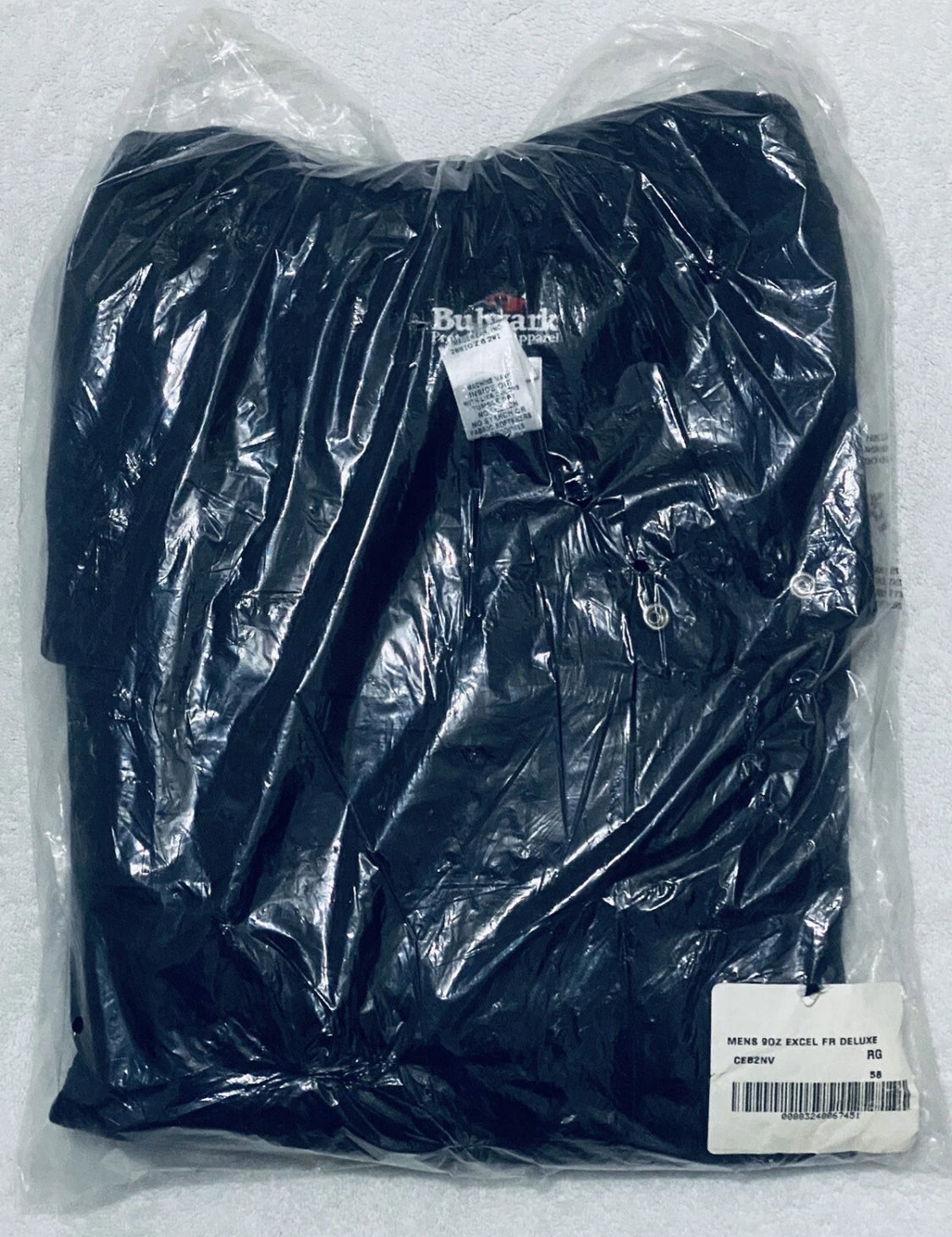 new Other Bulwark Men Navy 58-RG CEB2NV5 Flame Resistant Deluxe Coverall Excel 9oz