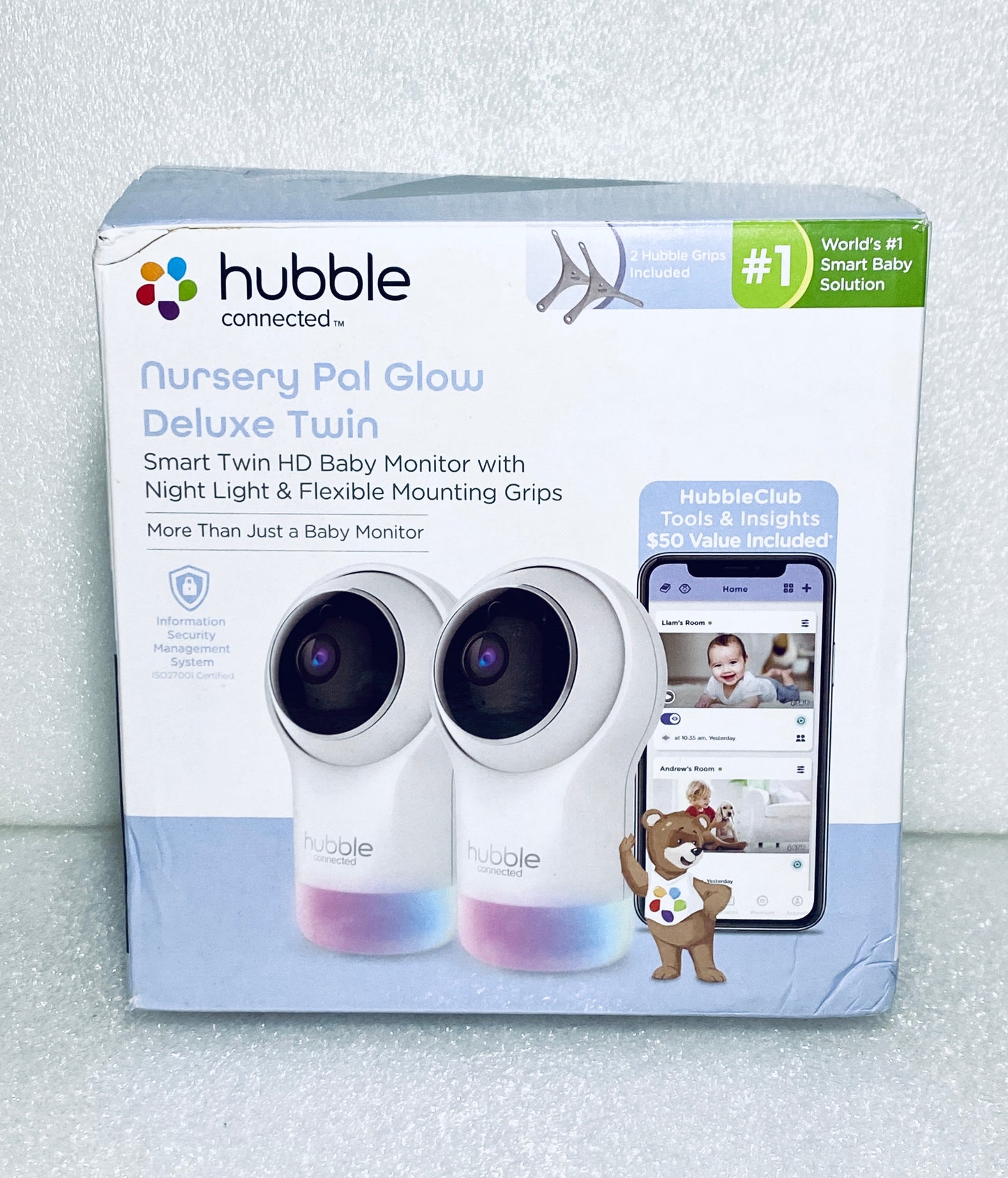New Other Hubble Connected Nursery Pal Glow Deluxe Twin Smart HD Wifi Cameras, HCSNPGLHDL2