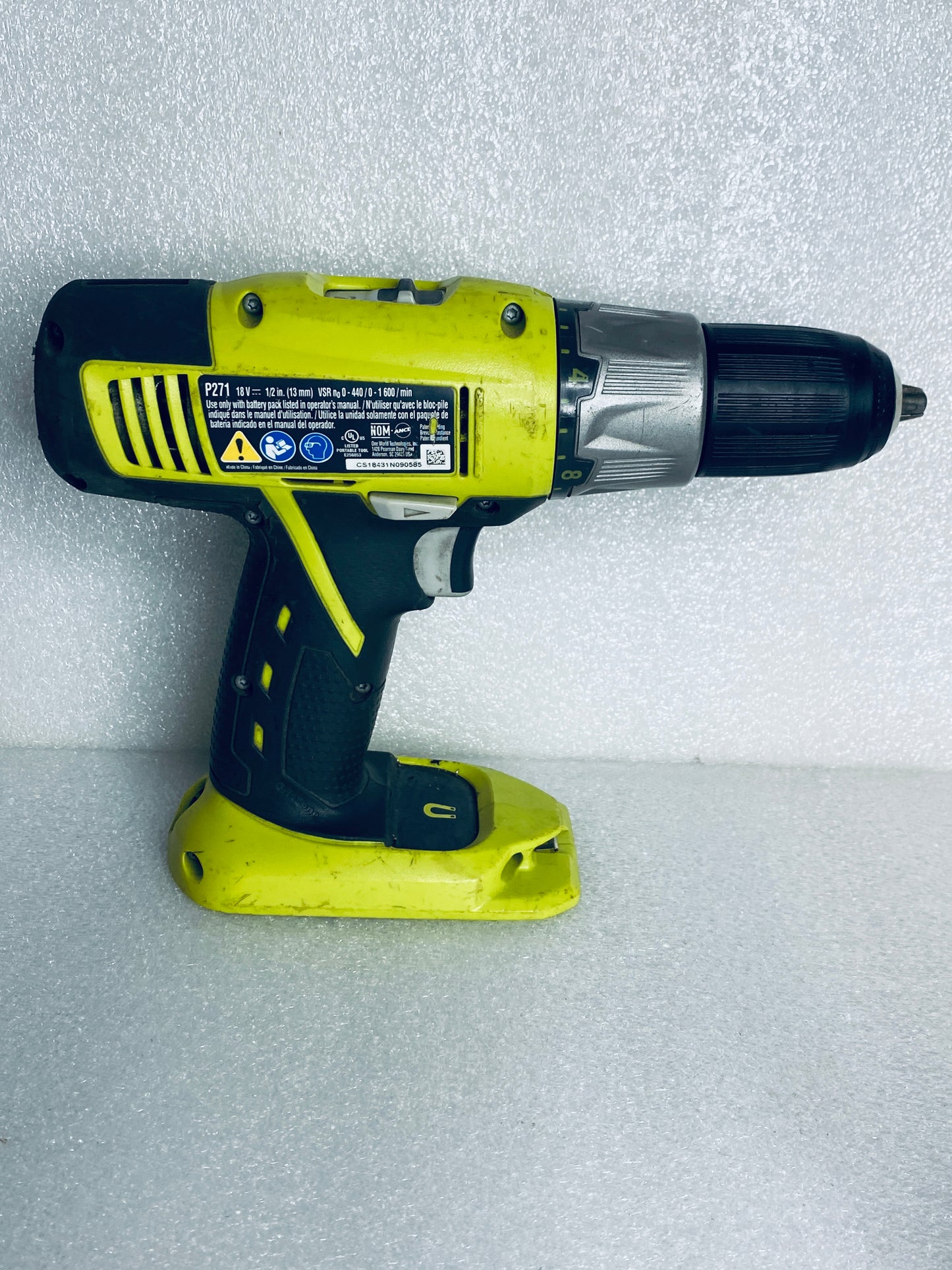 Lot Of 4 Ryobi 18V 1/2" 2 Speed Drill/Driver, Two Batteries & One Charger