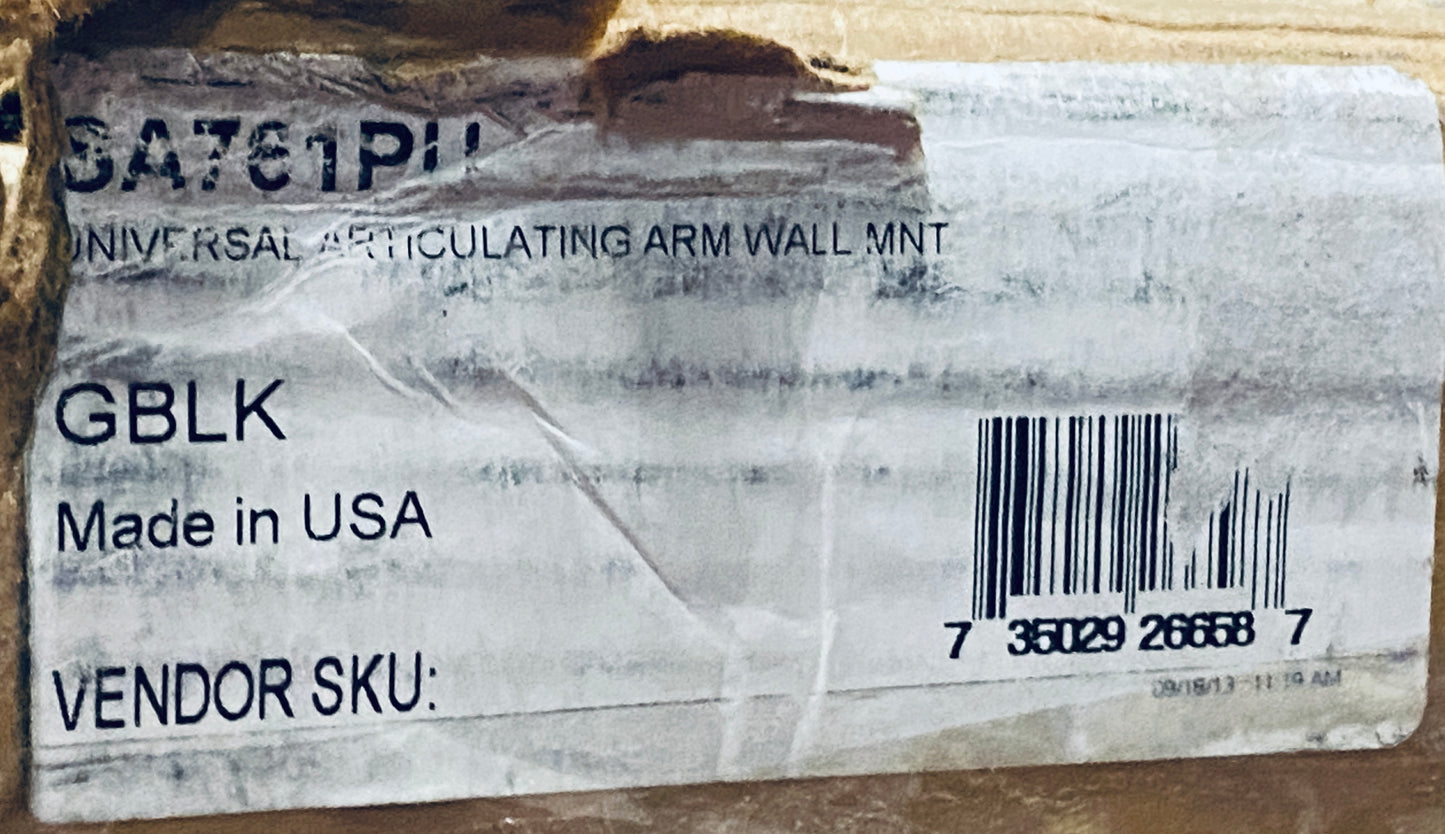 new Other Peerless Articulating Black Wall Mount for 37-63" Screens, SA761PU