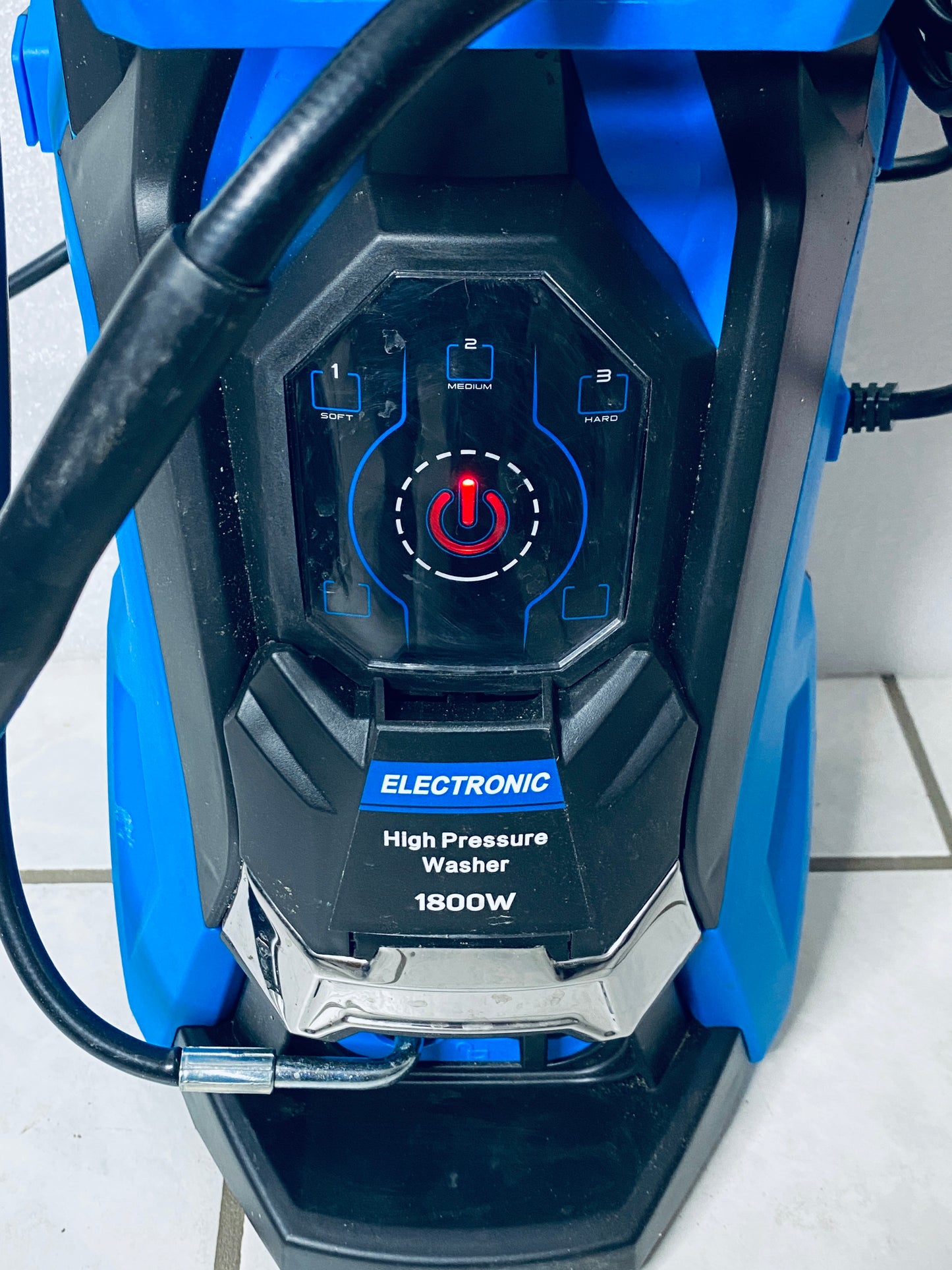 Electric Power Pressure Washer 5000PSI-Max 3.6GPM With Touch Screen, 3 Quick Connect Nozzels & 500ml Foam Cannon, Blue