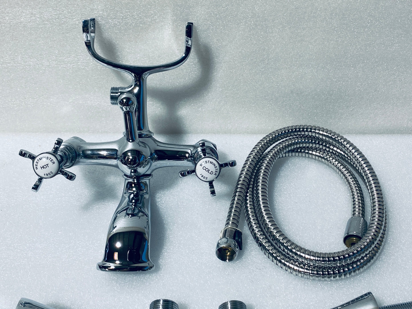 new Other Westminster Traditional Chrome Freestanding Bath Shower Mixer
