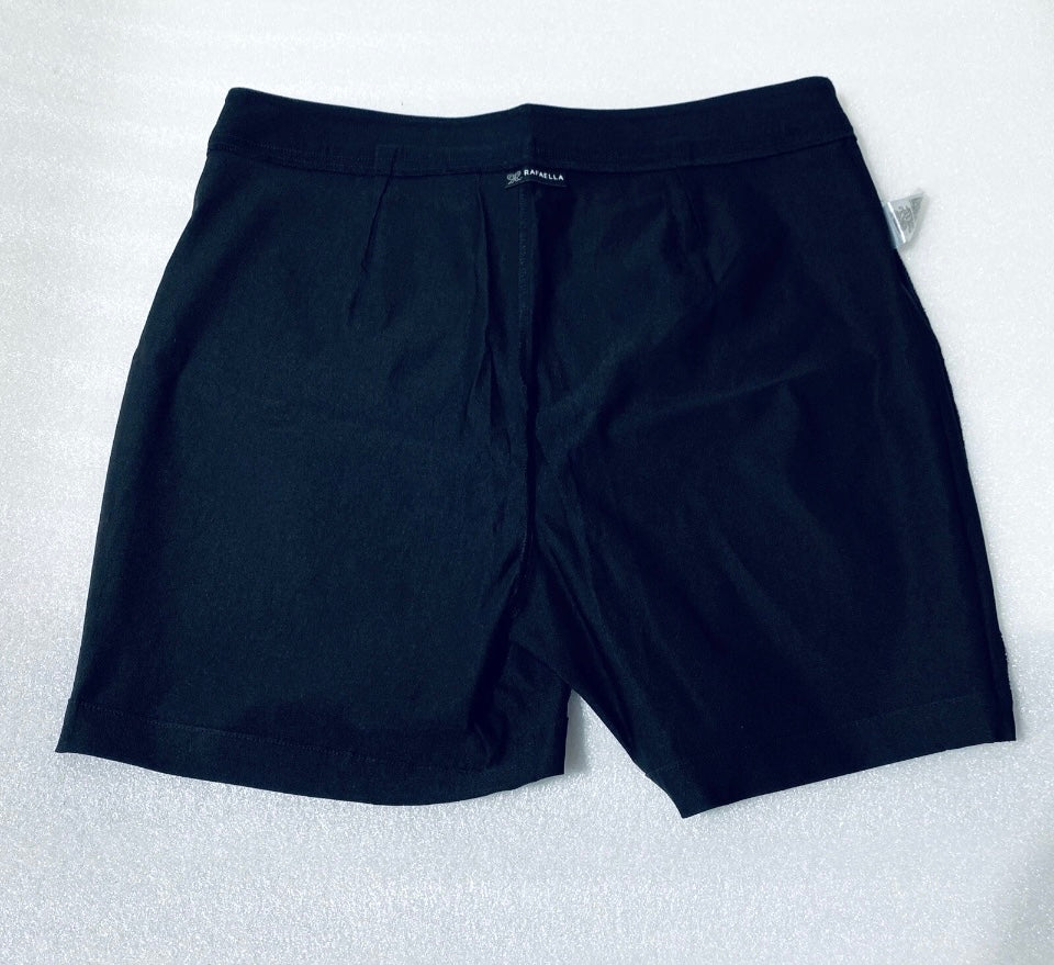 new With Tags Rafaella Women's Black Stretch Pull On Short, Size 18 Comfort