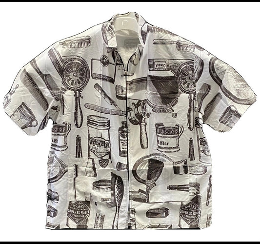 lot Of 12 New -"Master Barber" Pro Barber Jacket By Luxor Pro XL WHITE/BLK