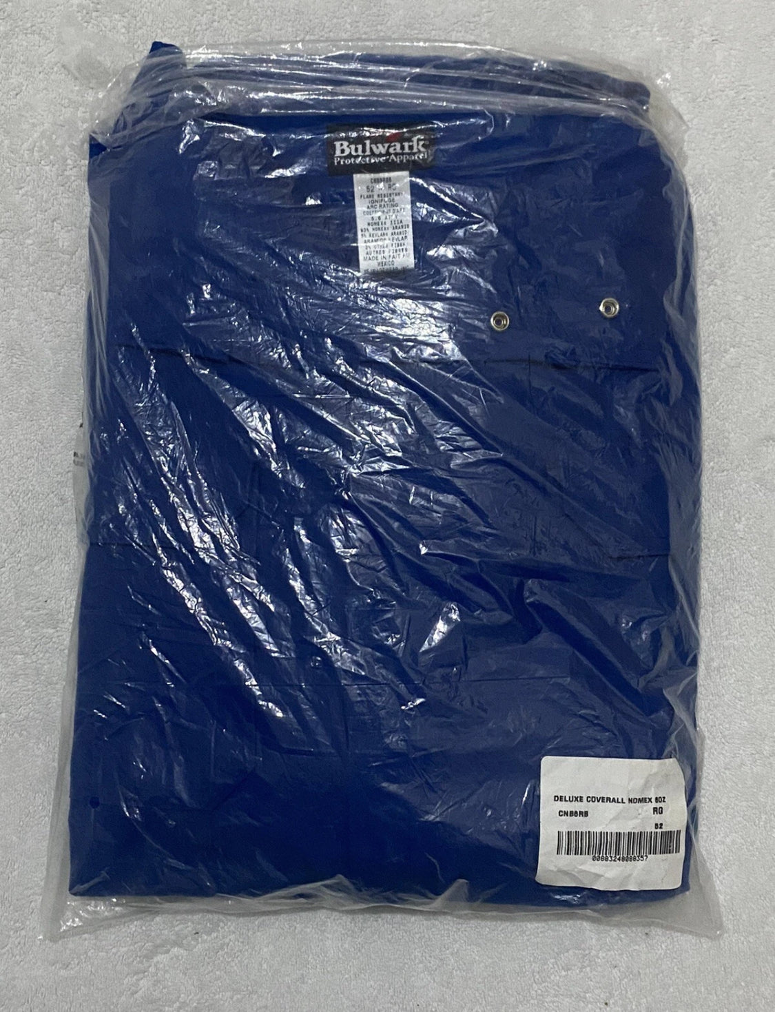 new Other Bulwark Men Blue 56-RG CNB6RB6 Flame Resistant Deluxe Coverall Nomex 6oz