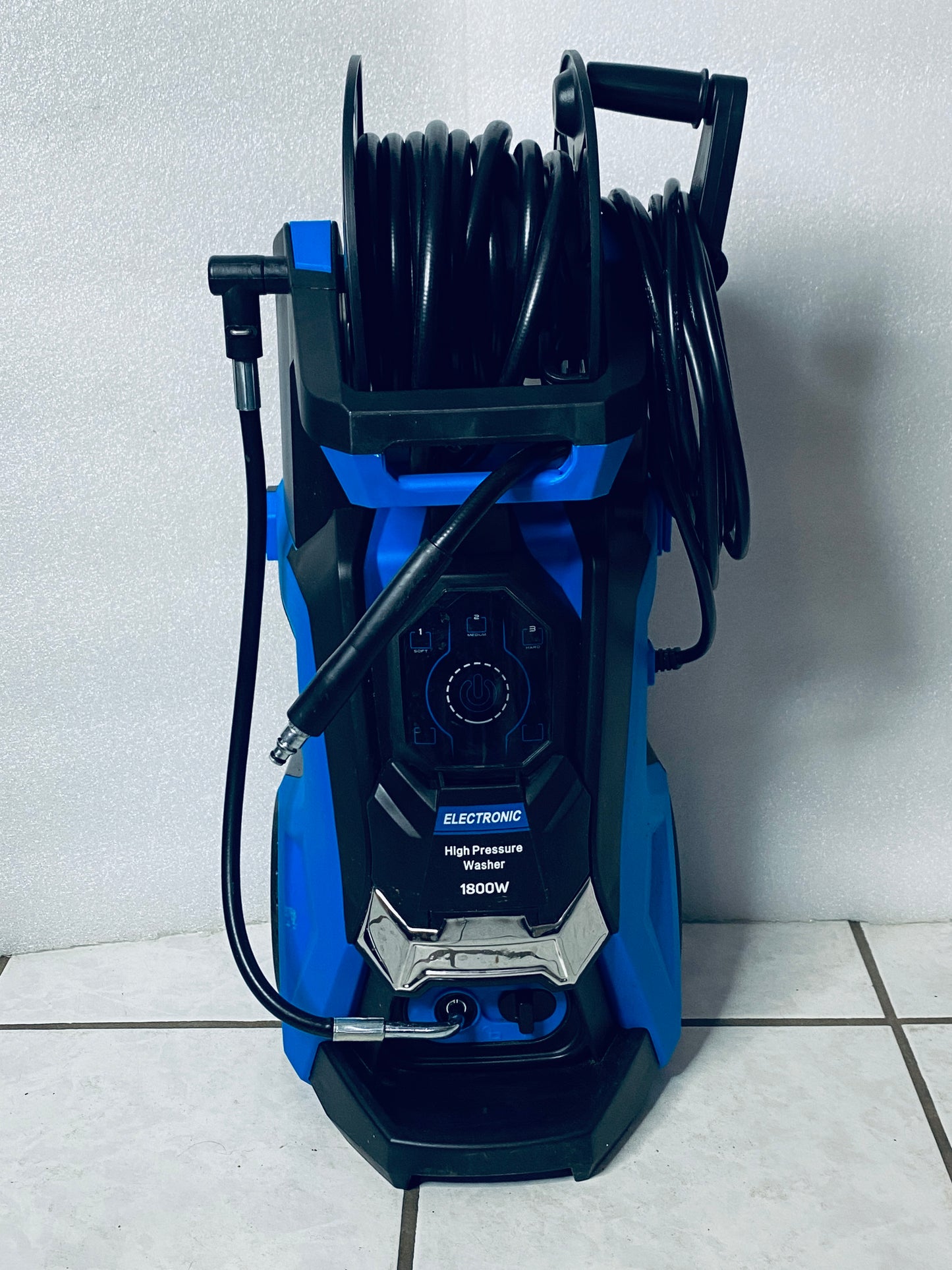 Electric Power Pressure Washer 5000PSI-Max 3.6GPM With Touch Screen, 3 Quick Connect Nozzels & 500ml Foam Cannon, Blue