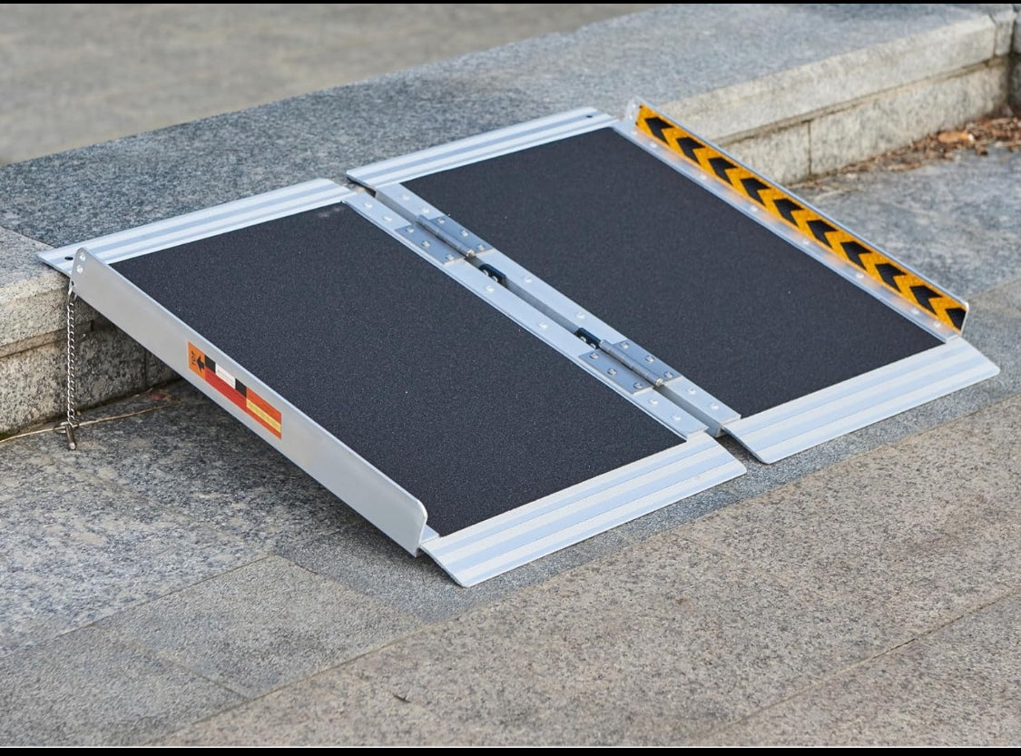 New Other Fachnuo 2ft. Portable/Foldable Non-Skid Aluminum Handicap Ramp With Handle, 800LB Capacity