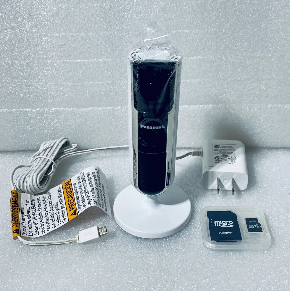 Panasonic Homehawk Indoor 1080p HD Home Monitoring Camera With 16GB Micro SD Card