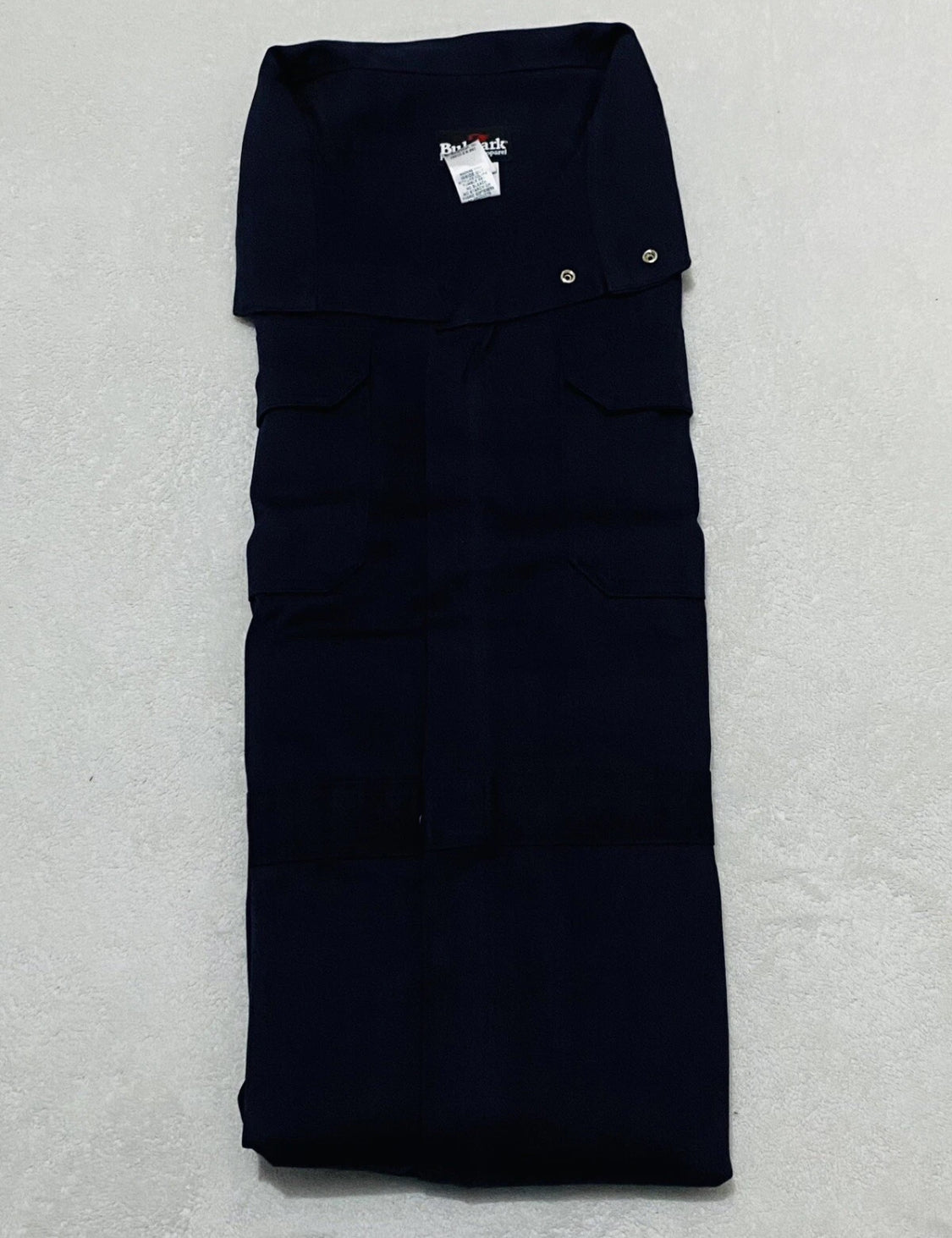 new Other Bulwark Men Navy 58-RG CEB2NV5 Flame Resistant Deluxe Coverall Excel 9oz
