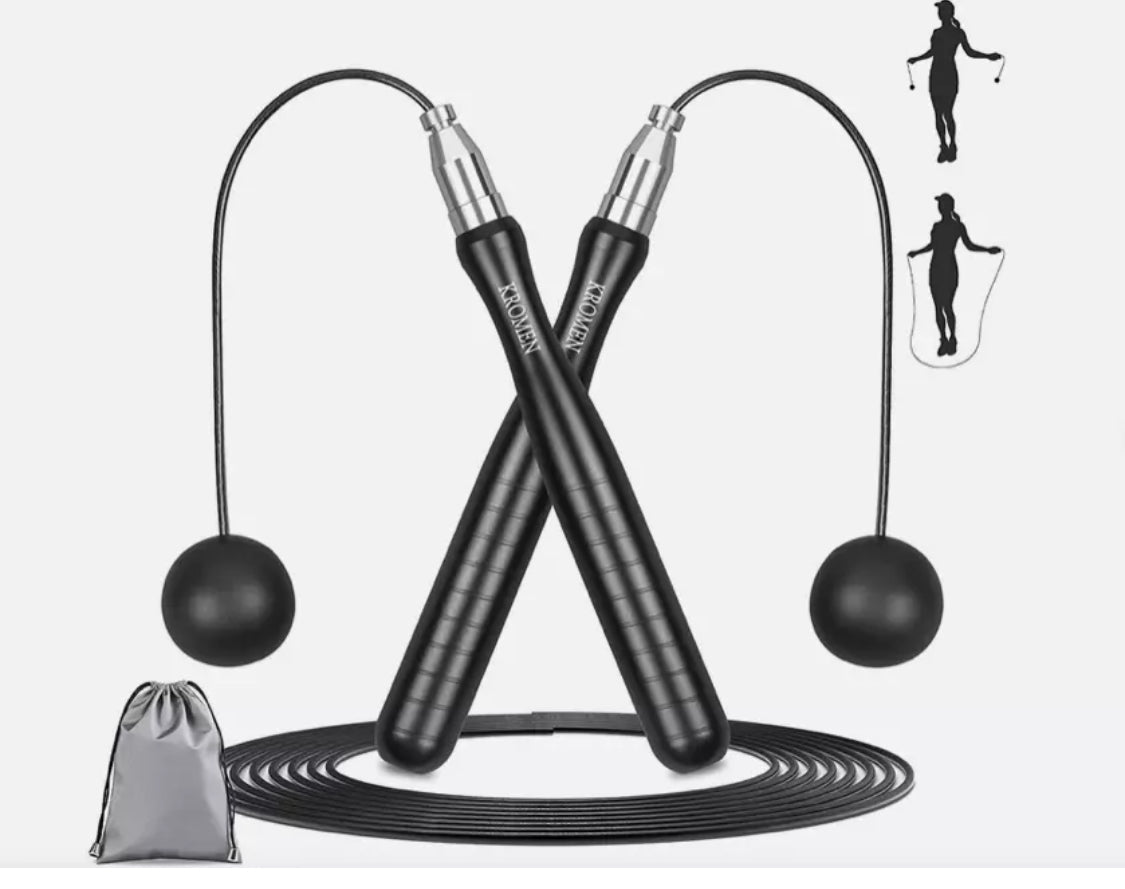 New Kromen Adjustable Length & Cordless Speed Bearing Jump Wire Rope