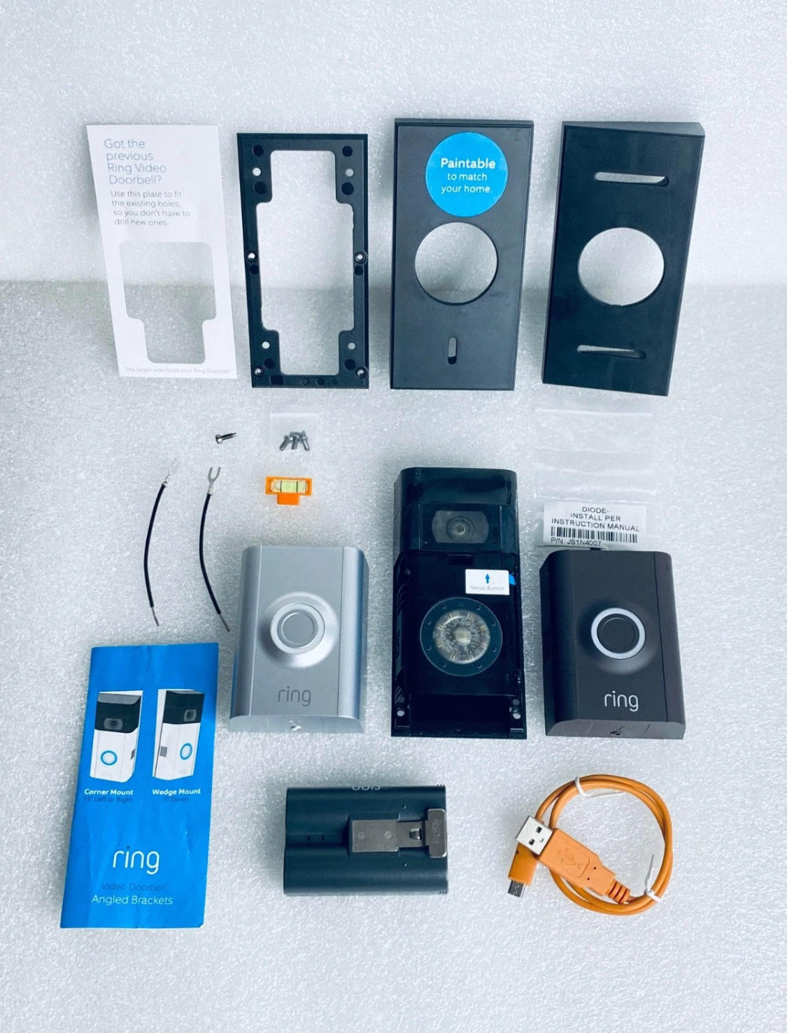 Ring Video Doorbell 2nd Generation W/ Night Vision, Motion Detection, Two Way Audio & Battery