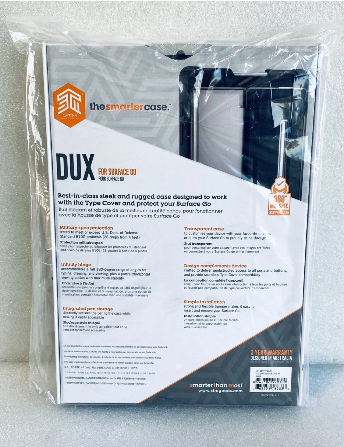 new Smarter Than Most Dux Rugged Case for Microsoft Surface Go, Go 2 & Go 3