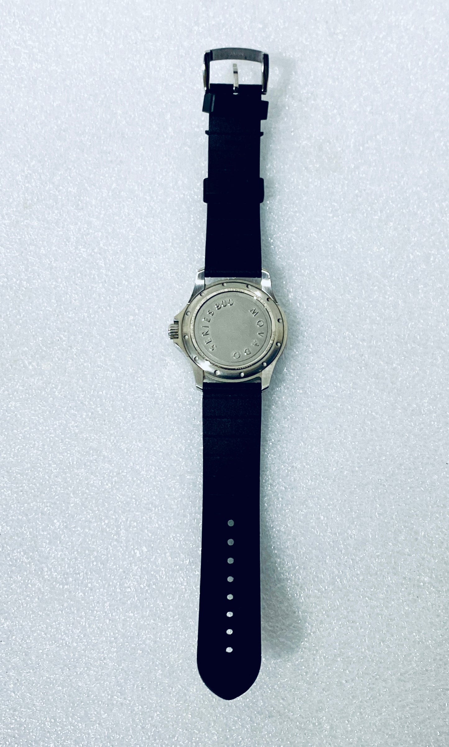 Movado Series 800 Black/Orange Dial Men's Watch, 2600099