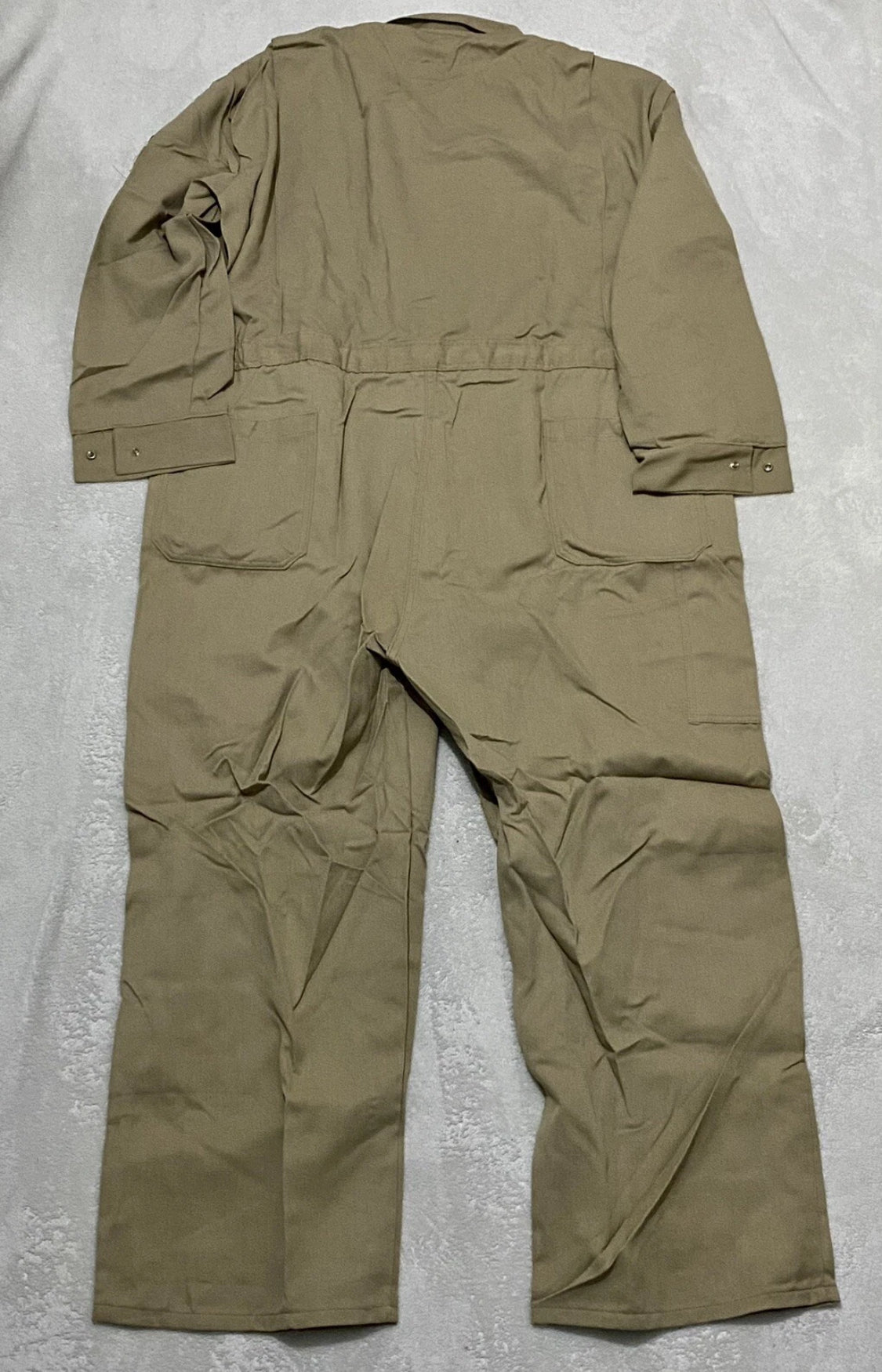 new Other Bulwark Men Khaki 54-RG CMD6KH3 Flame Resistant Deluxe Coverall 7oz