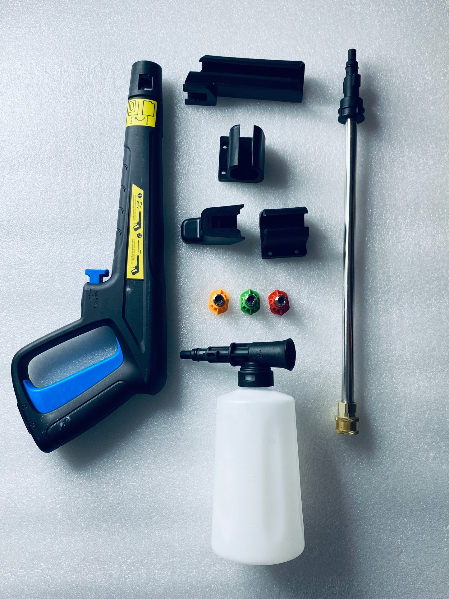 Electric Power Pressure Washer 5000PSI-Max 3.6GPM With Touch Screen, 3 Quick Connect Nozzels & 500ml Foam Cannon, Blue