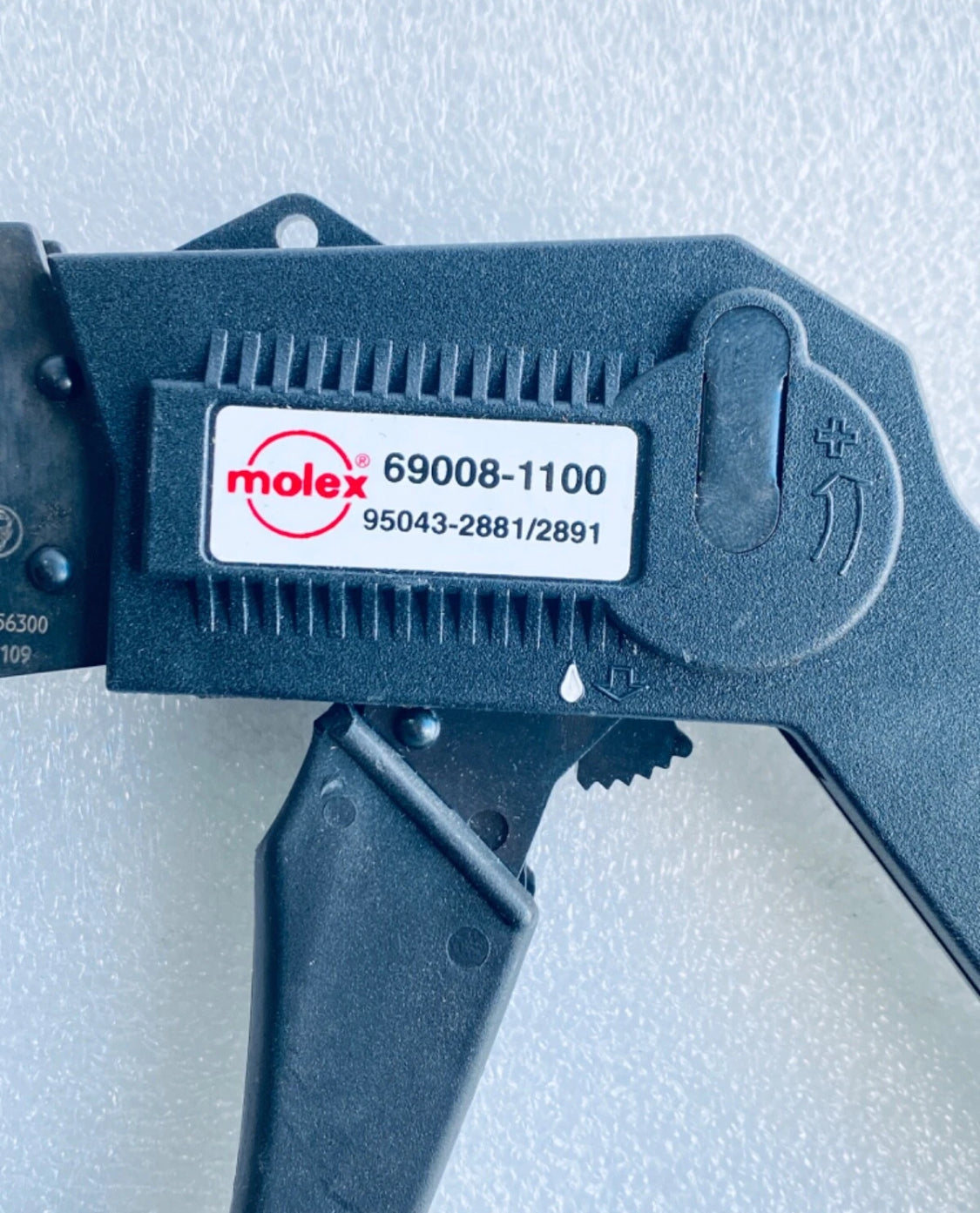 new Other Molex 69008-1100 Parallel Action Hand Crimp Tool For Cat 5 Shielded Plug, Black