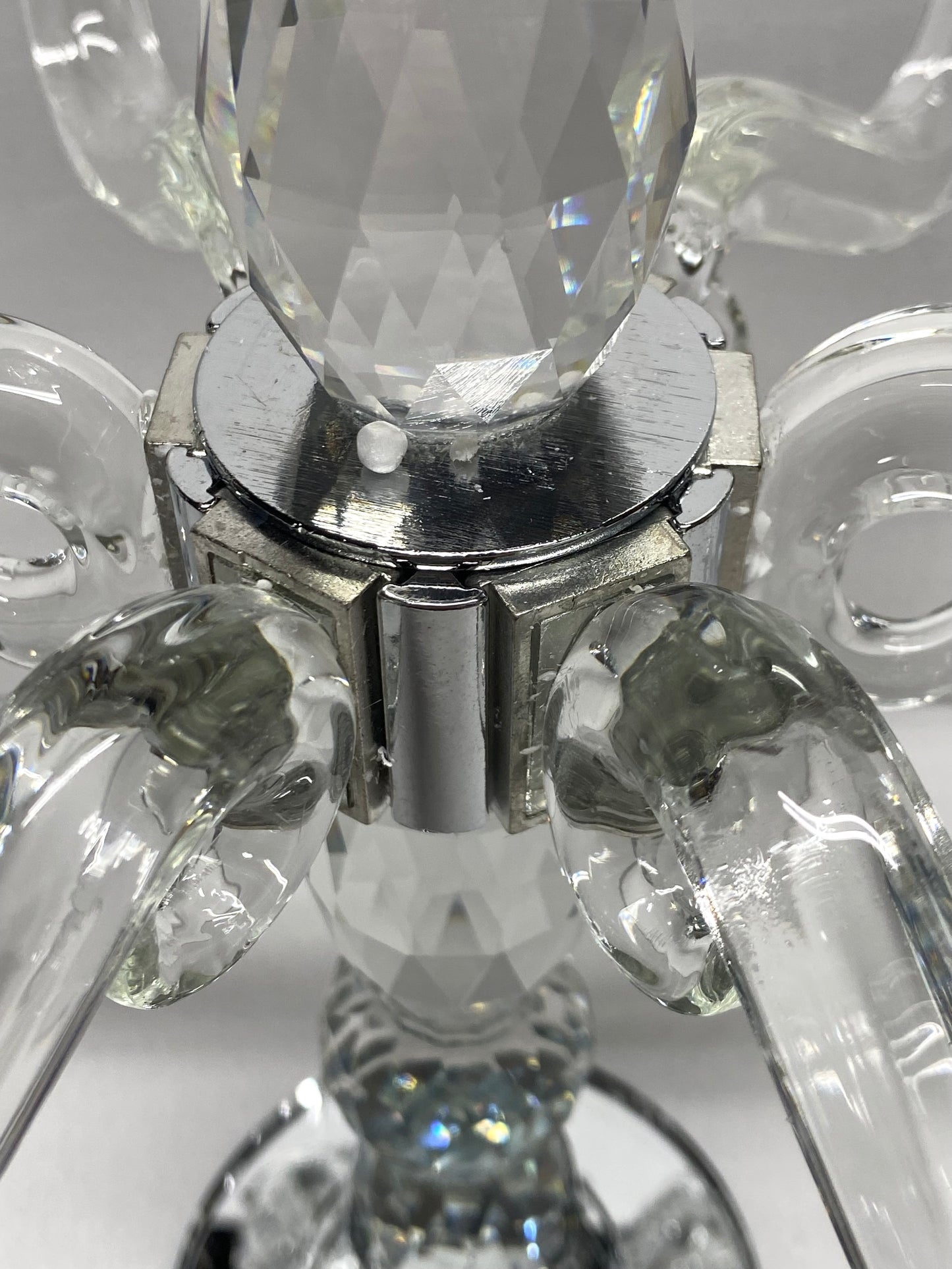 new Other Allgala Crystal Candle Holder Taper Candlestick Candelabra Centerpiece