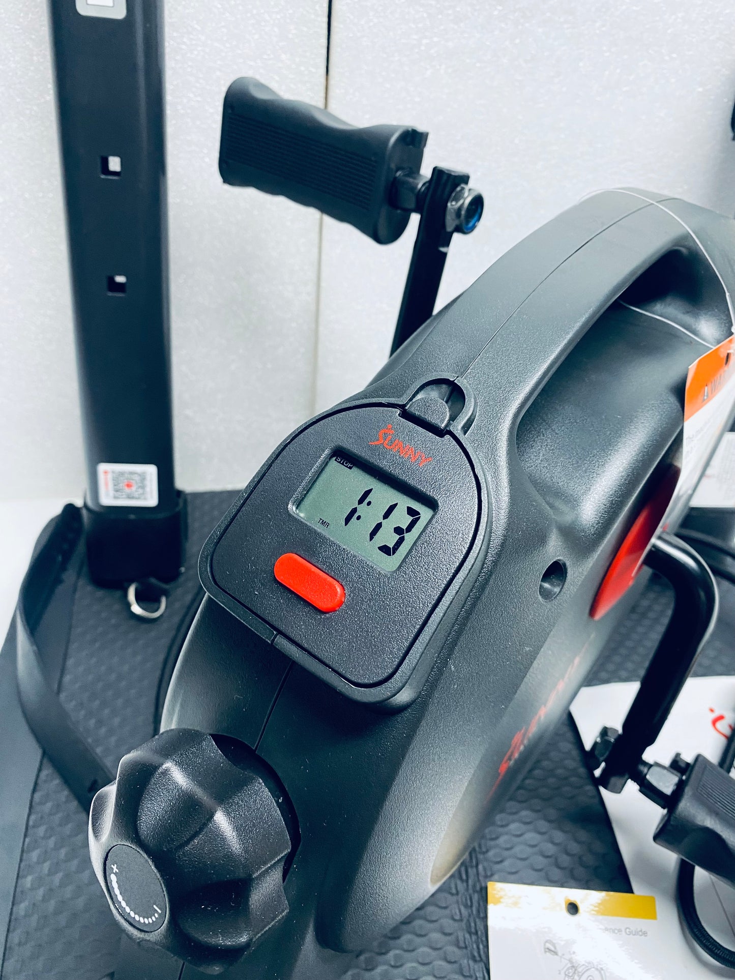 New Other Sunny Health & Fitness Smart Mini Exercise Bike With Resistance Bands & Mat, SF-B0418 SMART