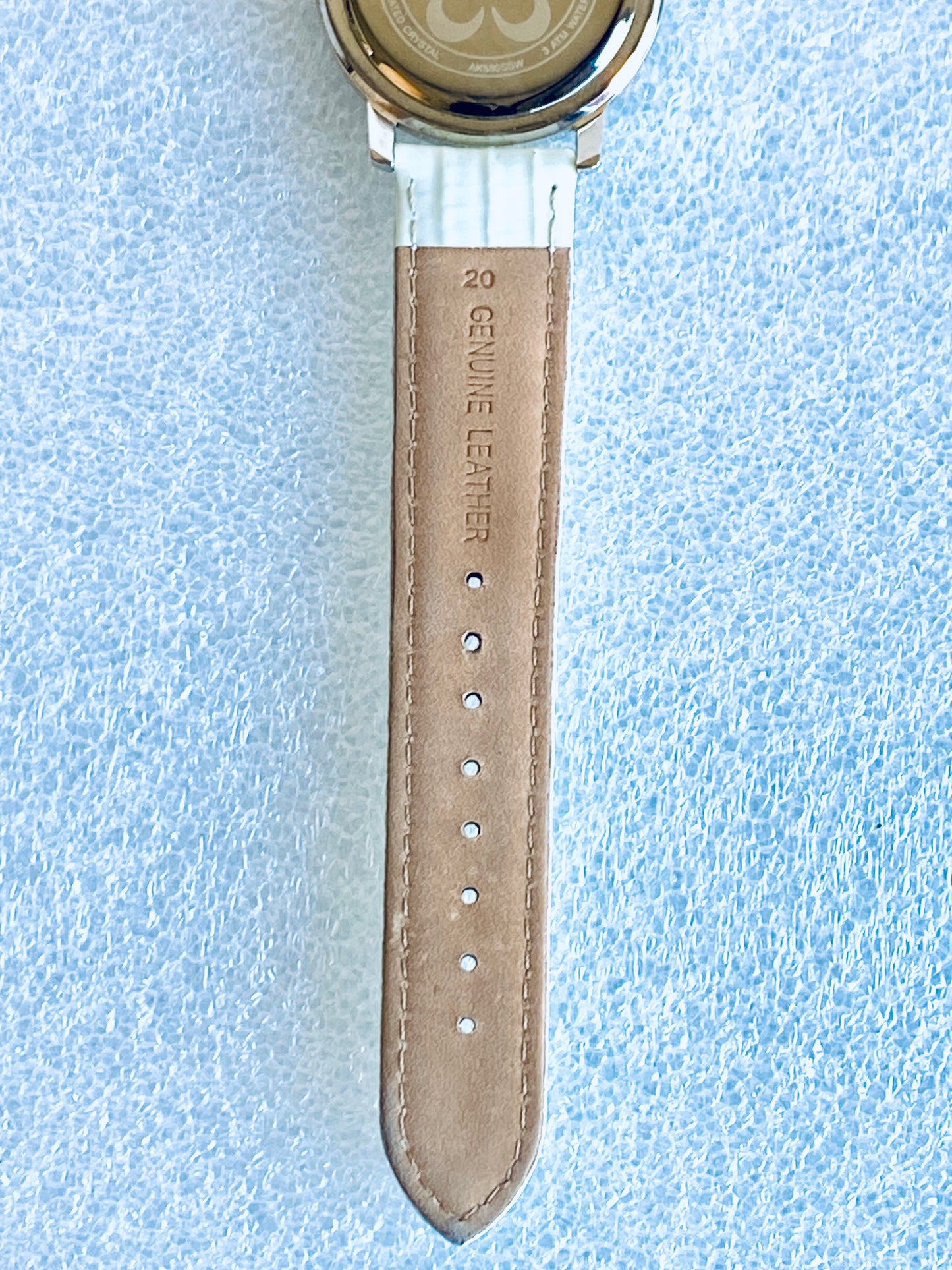 Akribos XXIV Diamond White Mother of Pearl Dial Ladies Watch, AK580SSW