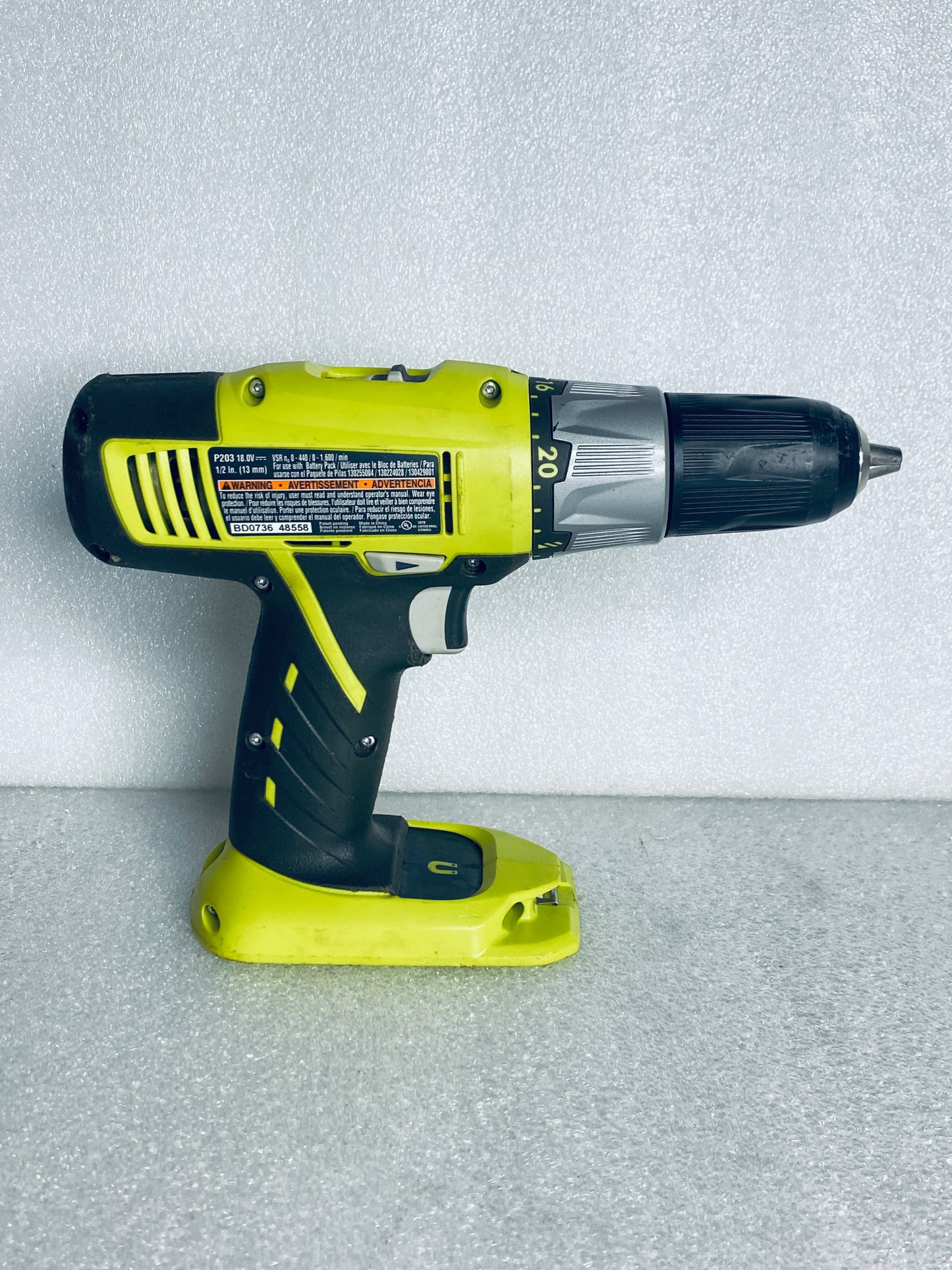 Lot Of 4 Ryobi 18V 1/2" Drill/Driver, Two Batteries & One Charger