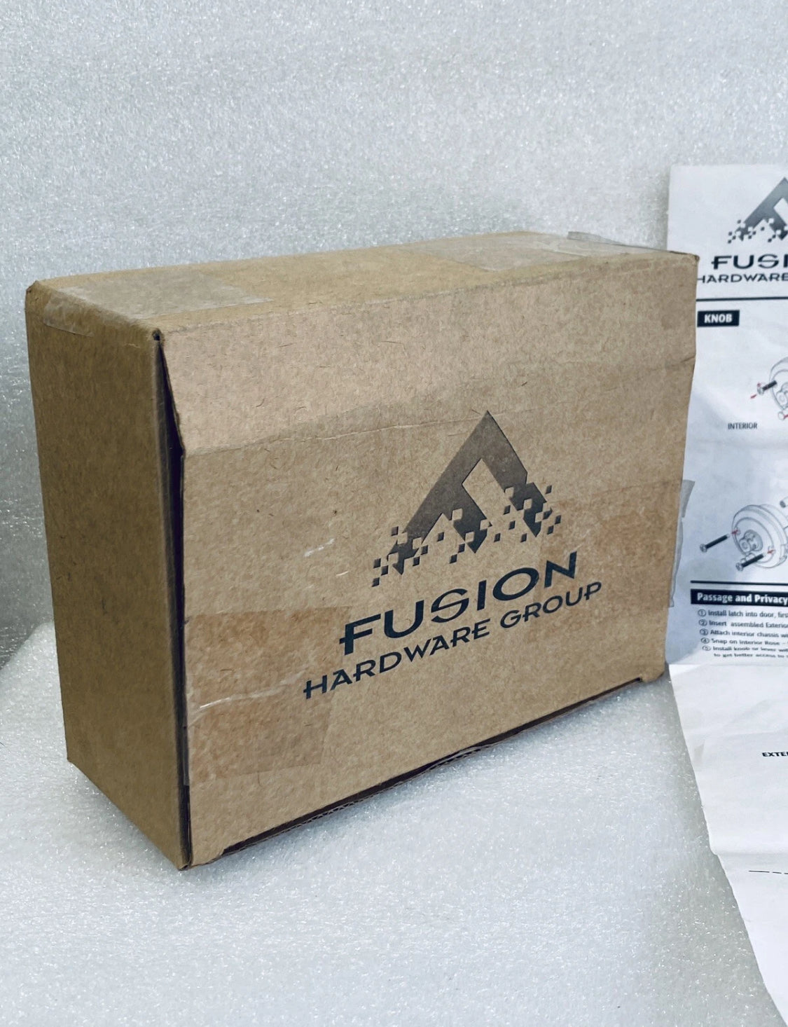 new Open Box Fusion Hardware Elite Collection Drop Tail Privacy Lever, Medium Bronze