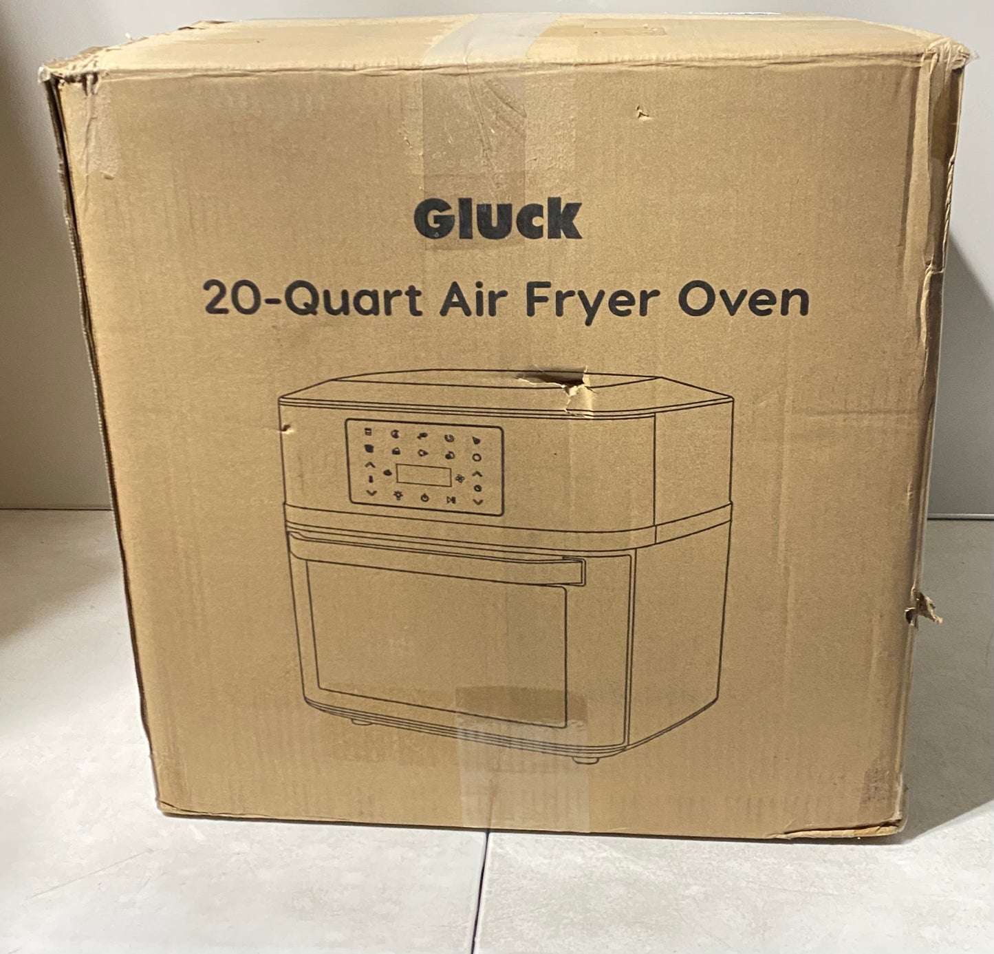 new Other Gluck 20qt 10-in-1 Air Fryer Oven Combo with Window and Rotisserie Rack