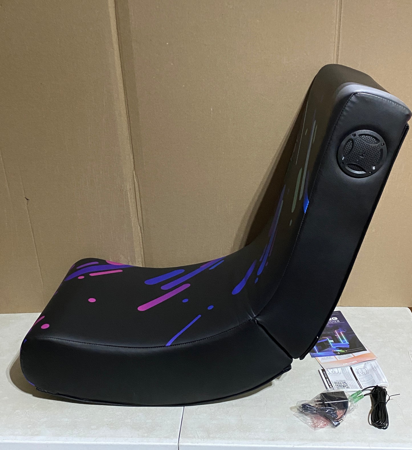 New Other X Rocker Galaxy 2.0 Bluetooth Foldable Rocking Video Gaming Floor Chair With Two Built-In Speakers