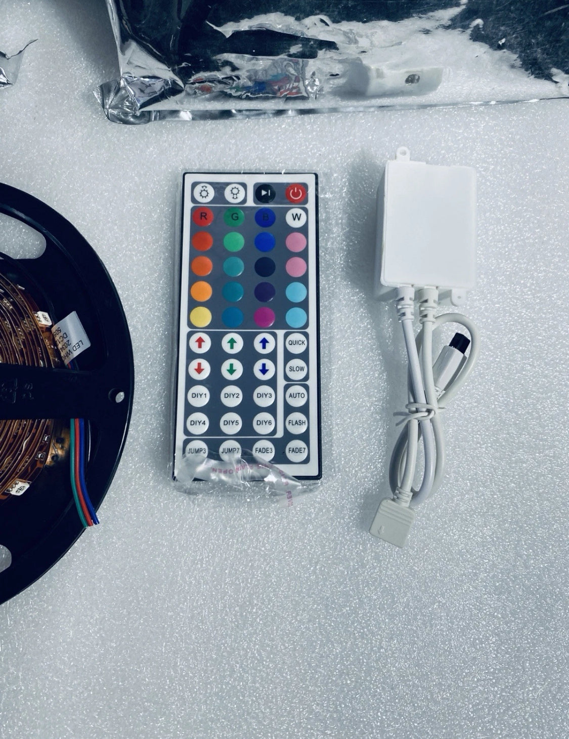 lot Of 5 New LED Wholesalers 16.4' 12V RGB Flexible LED Light Strips With Remote