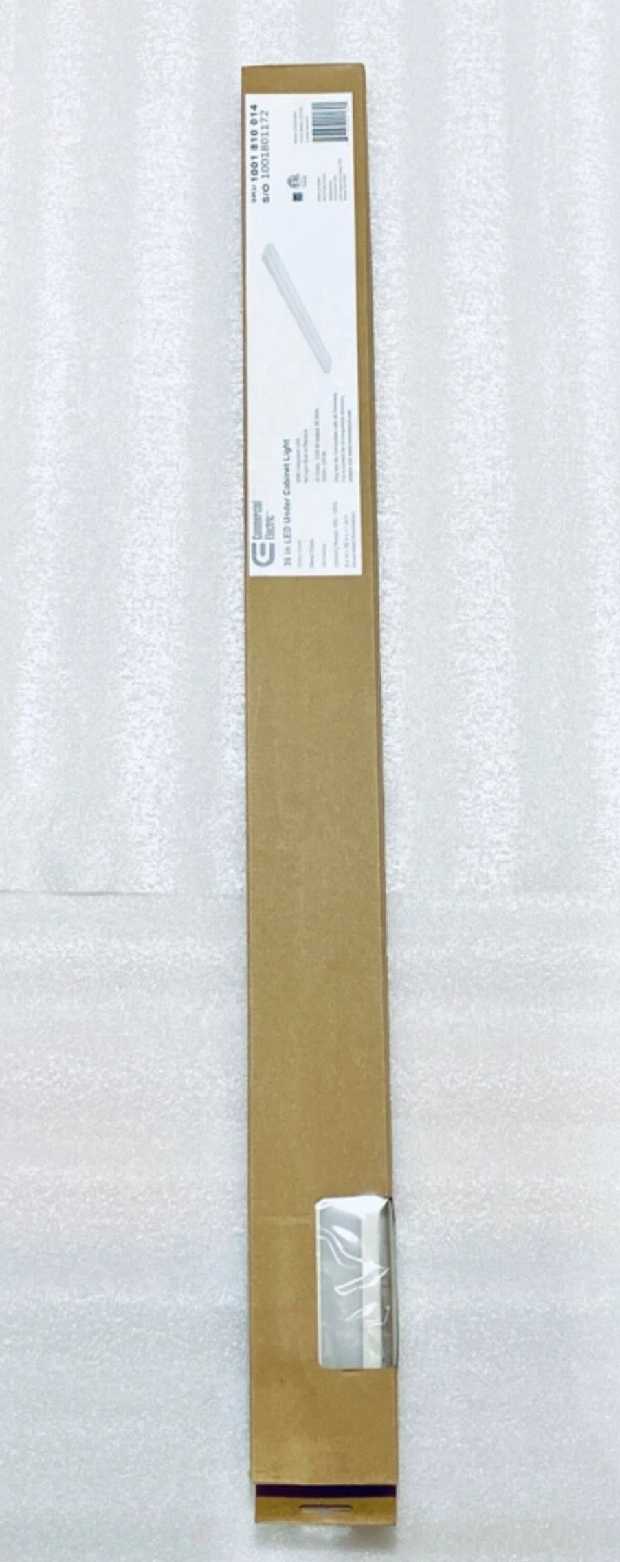 new Commercial Electric 36 in. LED White Finish Under Cabinet Light, 57005A-WH