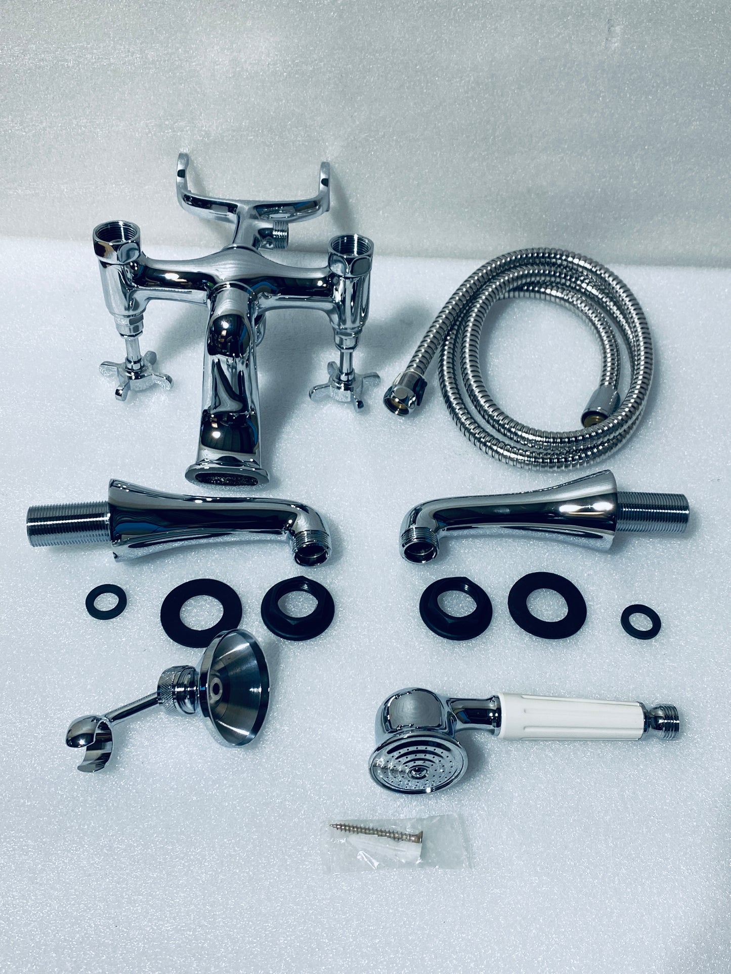 new Other Westminster Traditional Chrome Freestanding Bath Shower Mixer