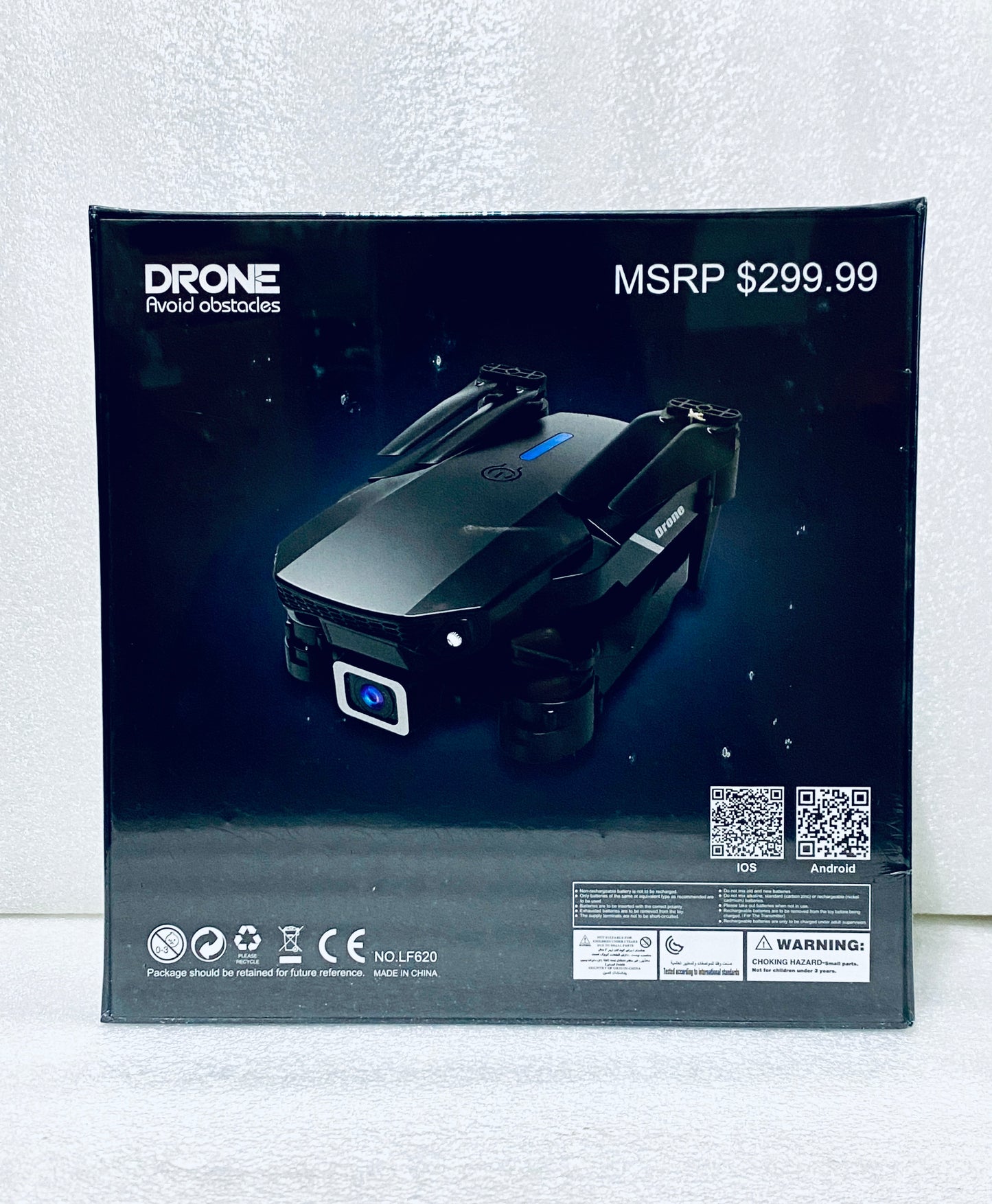 New Yomi Drone Avoid Obstacles Foldable & 4K HD Camera, Black