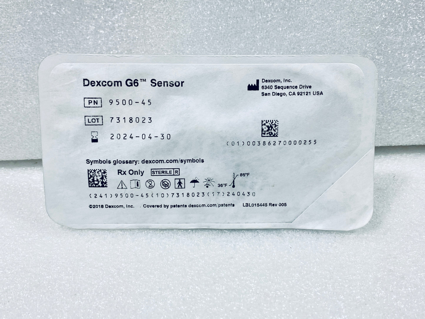 NEW DEXCOM G6 SENSOR