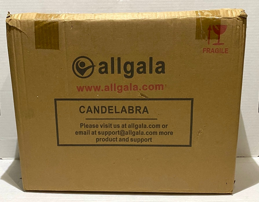 new Other Allgala Crystal Candle Holder, 7-Arm, 14" Taper Candlestick Candelabra