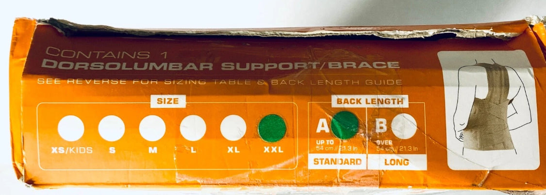 new Other Neo-G Dorsolumbar Support/Brace Back Support For Early Kyphosis, XXL Standard