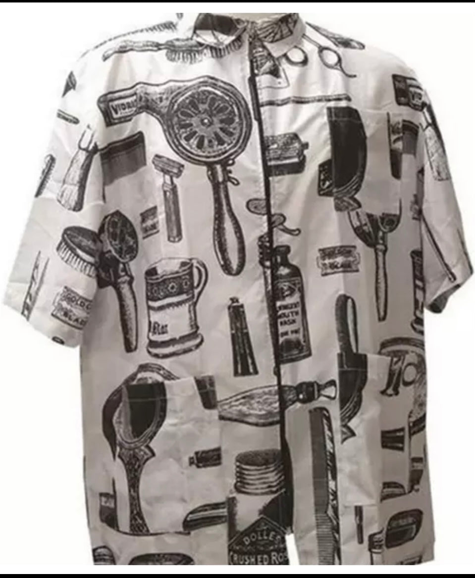 lot Of 36 New -"Master Barber" Pro Barber Jacket By Luxor Pro XL WHITE/BLK