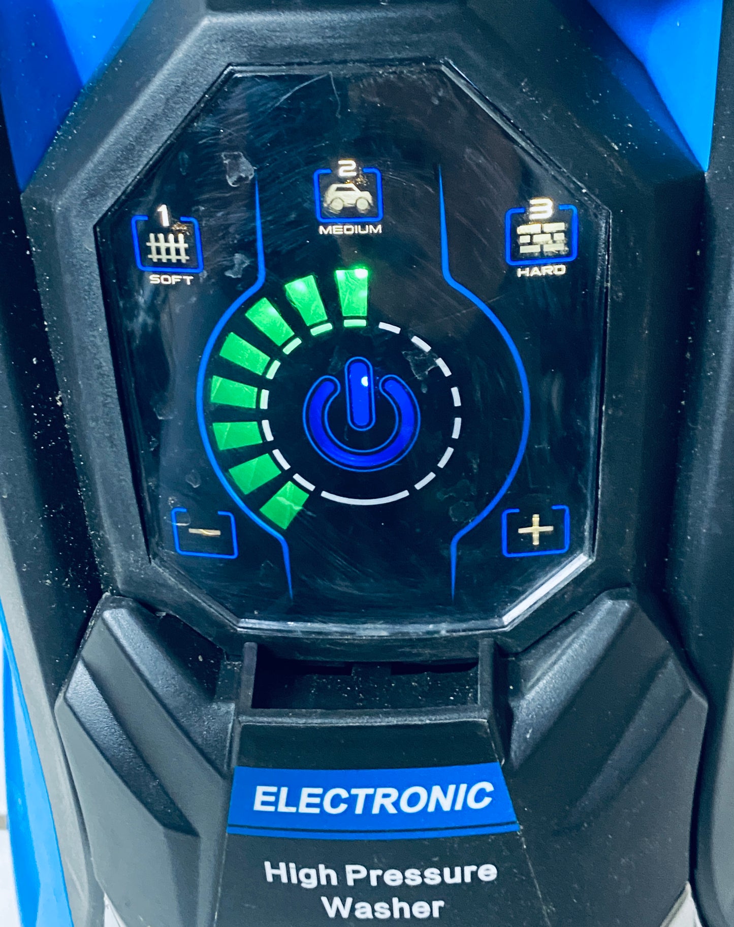 Electric Power Pressure Washer 5000PSI-Max 3.6GPM With Touch Screen, 3 Quick Connect Nozzels & 500ml Foam Cannon, Blue