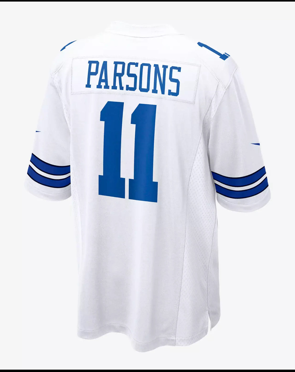new Nike NFL Men's Engineered Micah Parsons #11 Dallas Cowboys White Jersey, XL