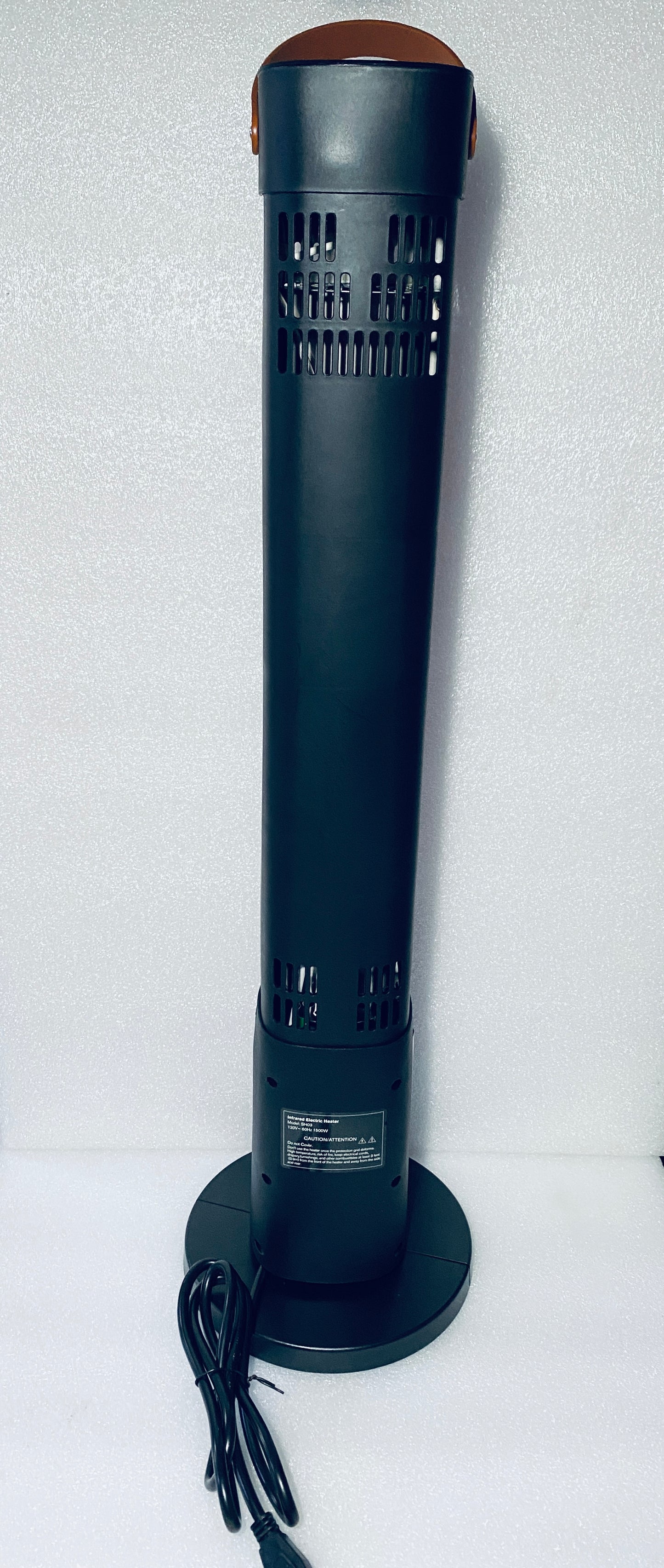 New Other Infrared Patio 1500W Black Space Heater With Remote, SH03
