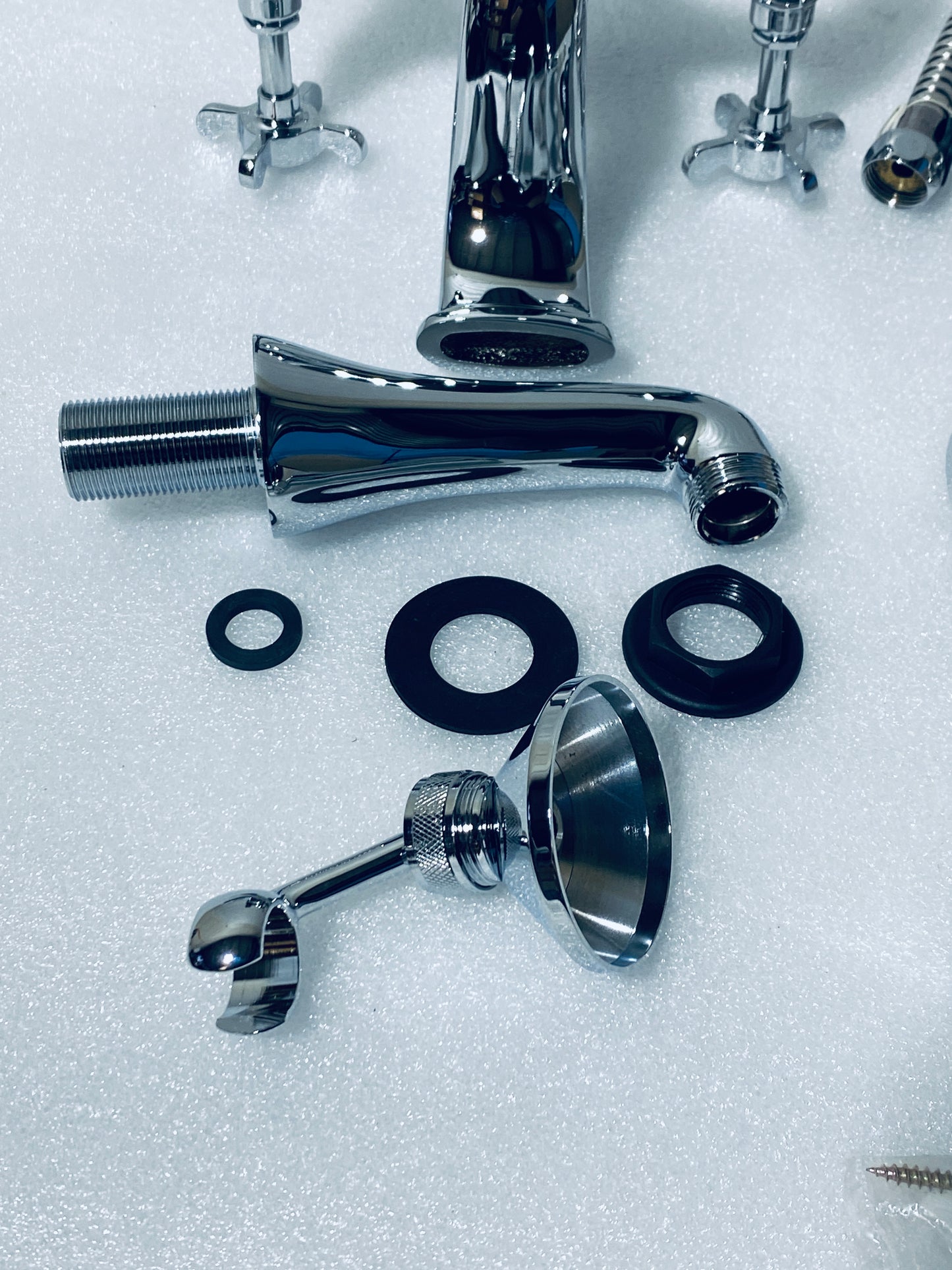 new Other Westminster Traditional Chrome Freestanding Bath Shower Mixer