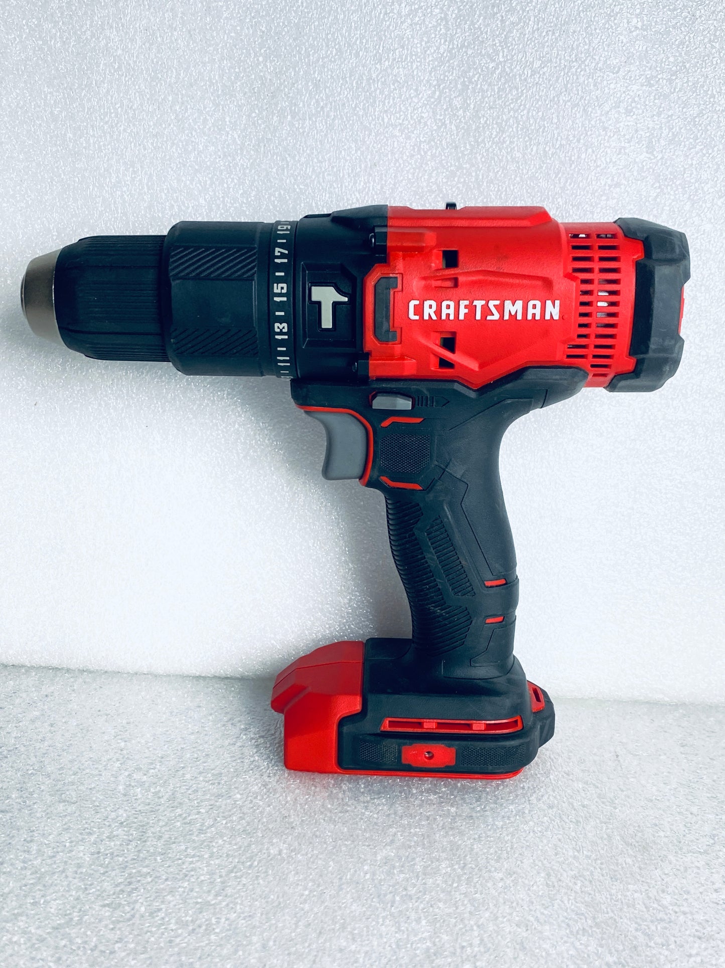Lot Of 8 CRAFTSMAN V20 Cordless Hammer Drill, Impact Driver, Drill/Driver, LED Handheld Work Light, 2 Batteries, Charger & Carrying Bag