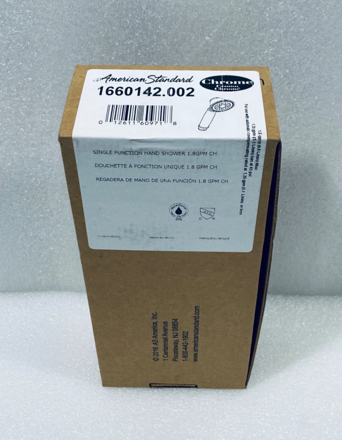 new American Standard Single Function Water-Saving Hand Shower 1.8GPM