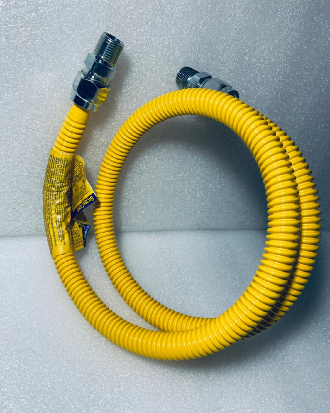 lot Of 2 New Smart Choice 4' x 5/8" CTD Gas Connector 1/2M x 1/2M, 5304520140