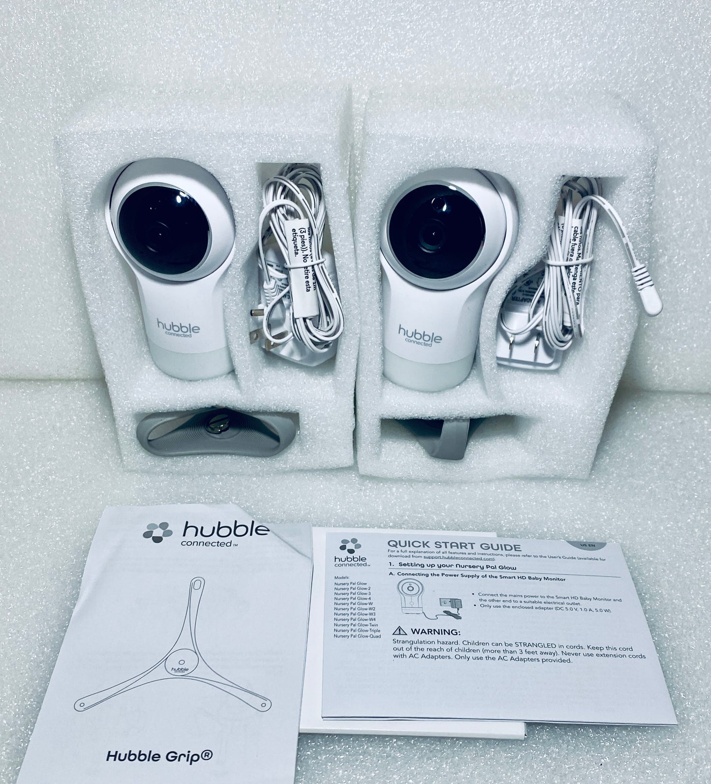 New Other Hubble Connected Nursery Pal Glow Deluxe Twin Smart HD Wifi Cameras, HCSNPGLHDL2