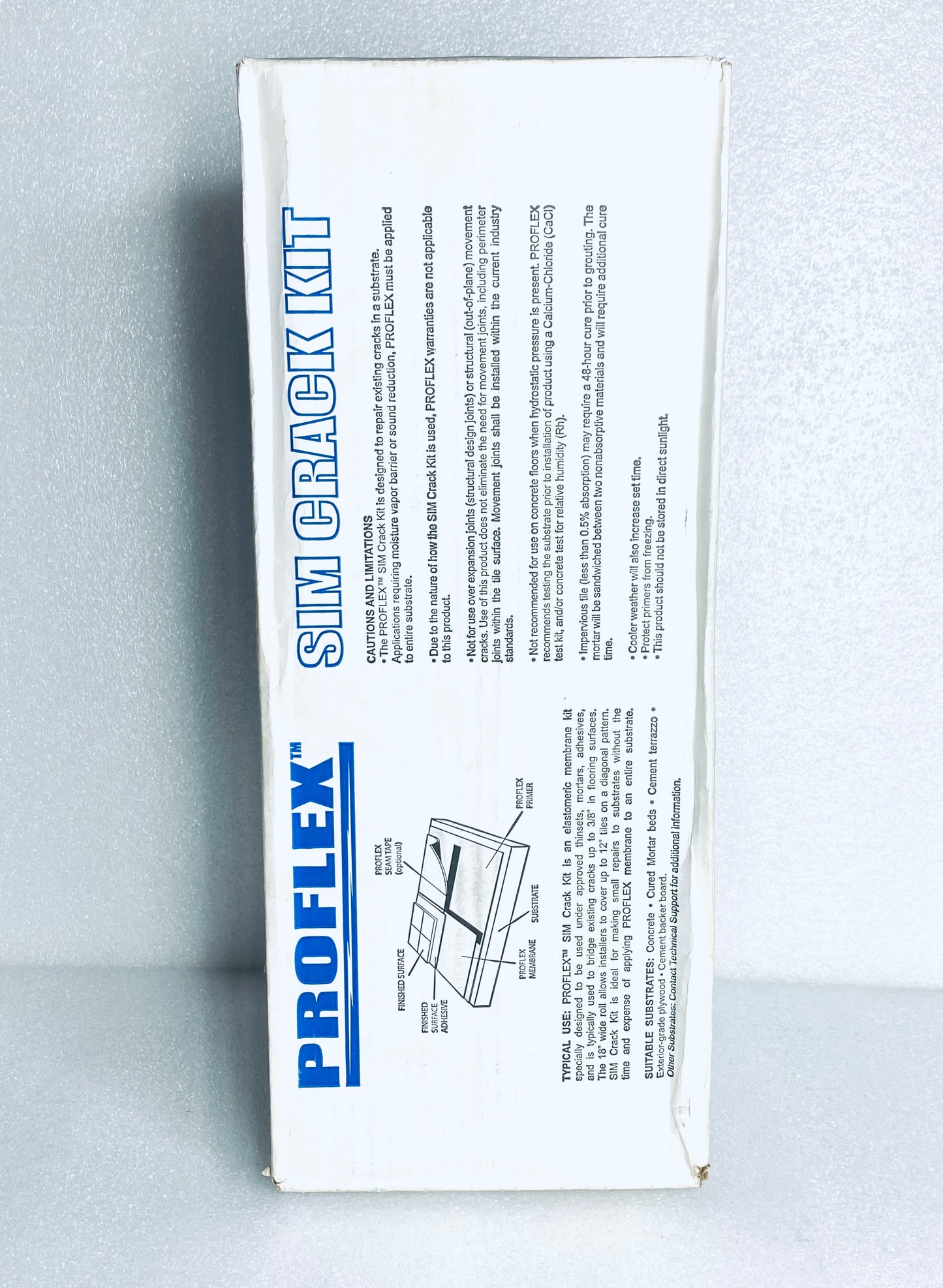 new Proflex 18" x 50' Roll 40 mil Underlayment For Tile, Stone, Brick & Wood Flooring, PR11