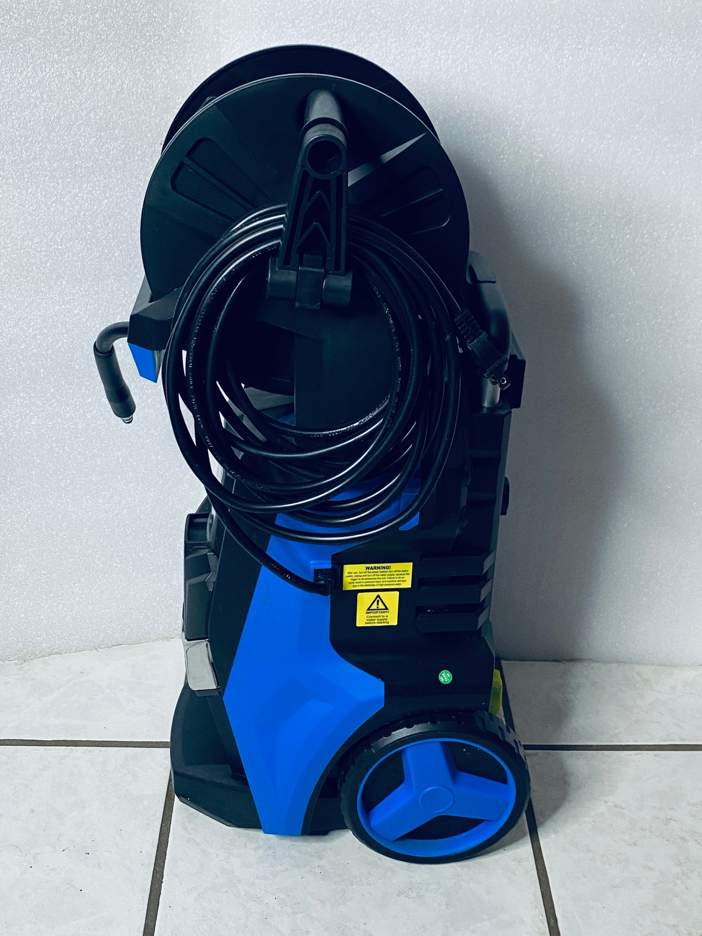 Electric Power Pressure Washer 5000PSI-Max 3.6GPM With Touch Screen, 3 Quick Connect Nozzels & 500ml Foam Cannon, Blue