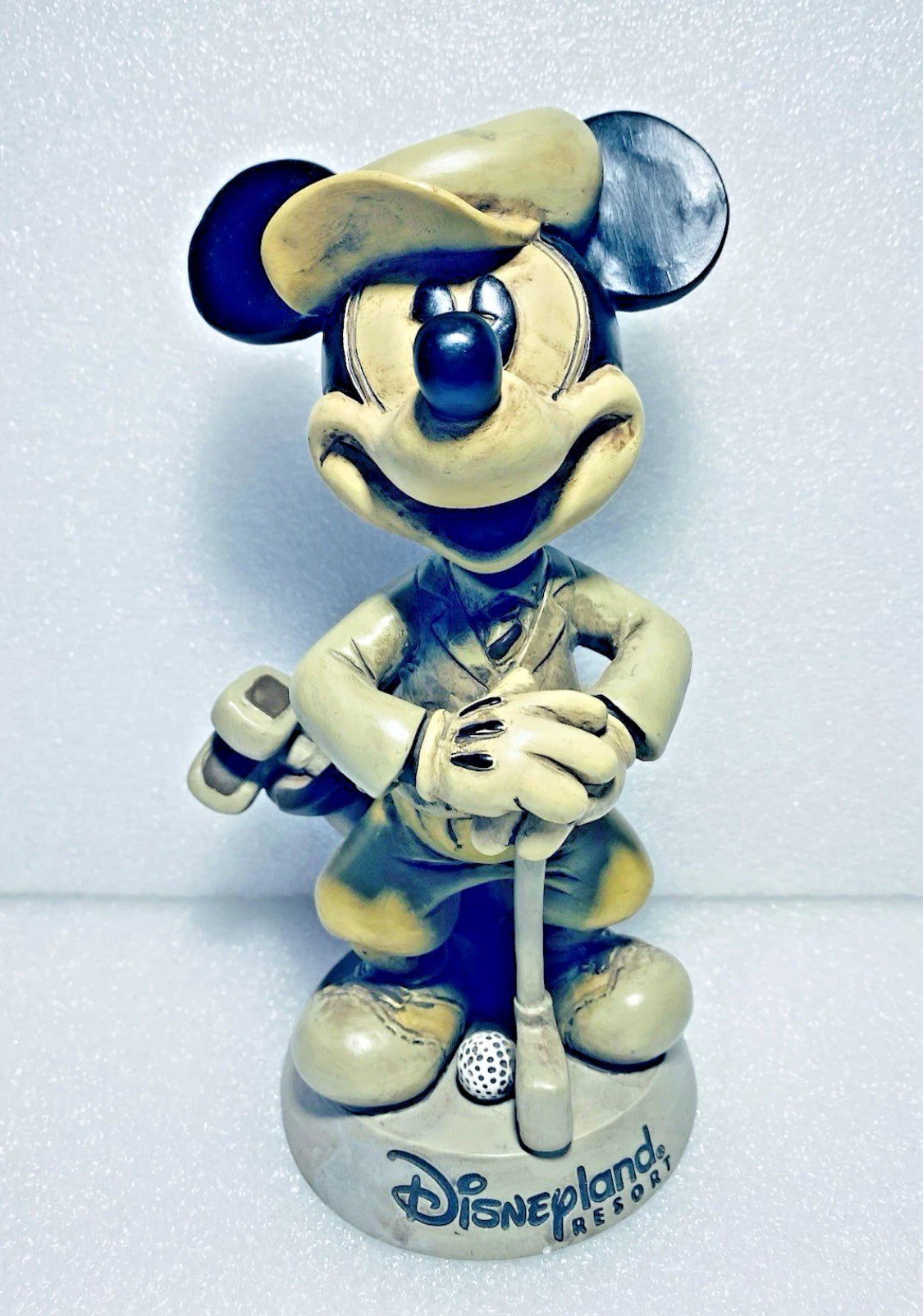 mickey Mouse Golf Figure Walt Disney World Bobble Head, 8 1/4”