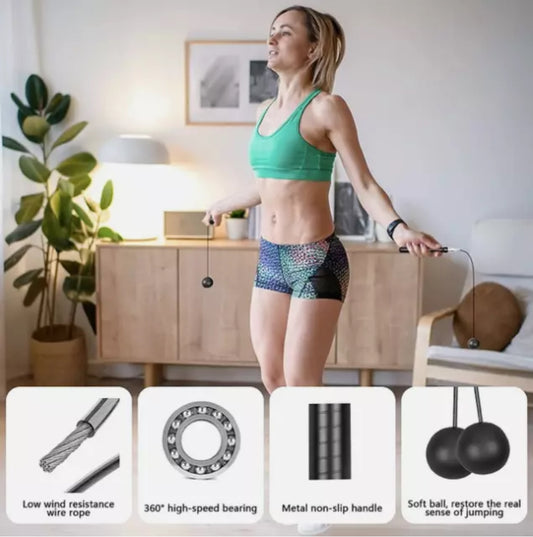 Lot Of 2 - New Kromen Adjustable Length & Cordless Speed Bearing Jump Wire Rope